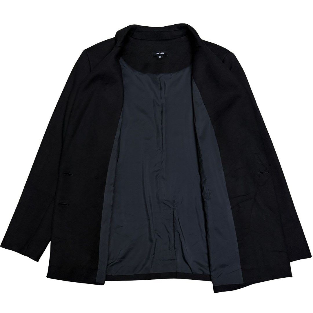 Other SAINT + SOFIA Cambridge Crepe Business Blazer Jacket 12 Size XL / US 12-14 / IT 48-50 - 9 Thumbnail