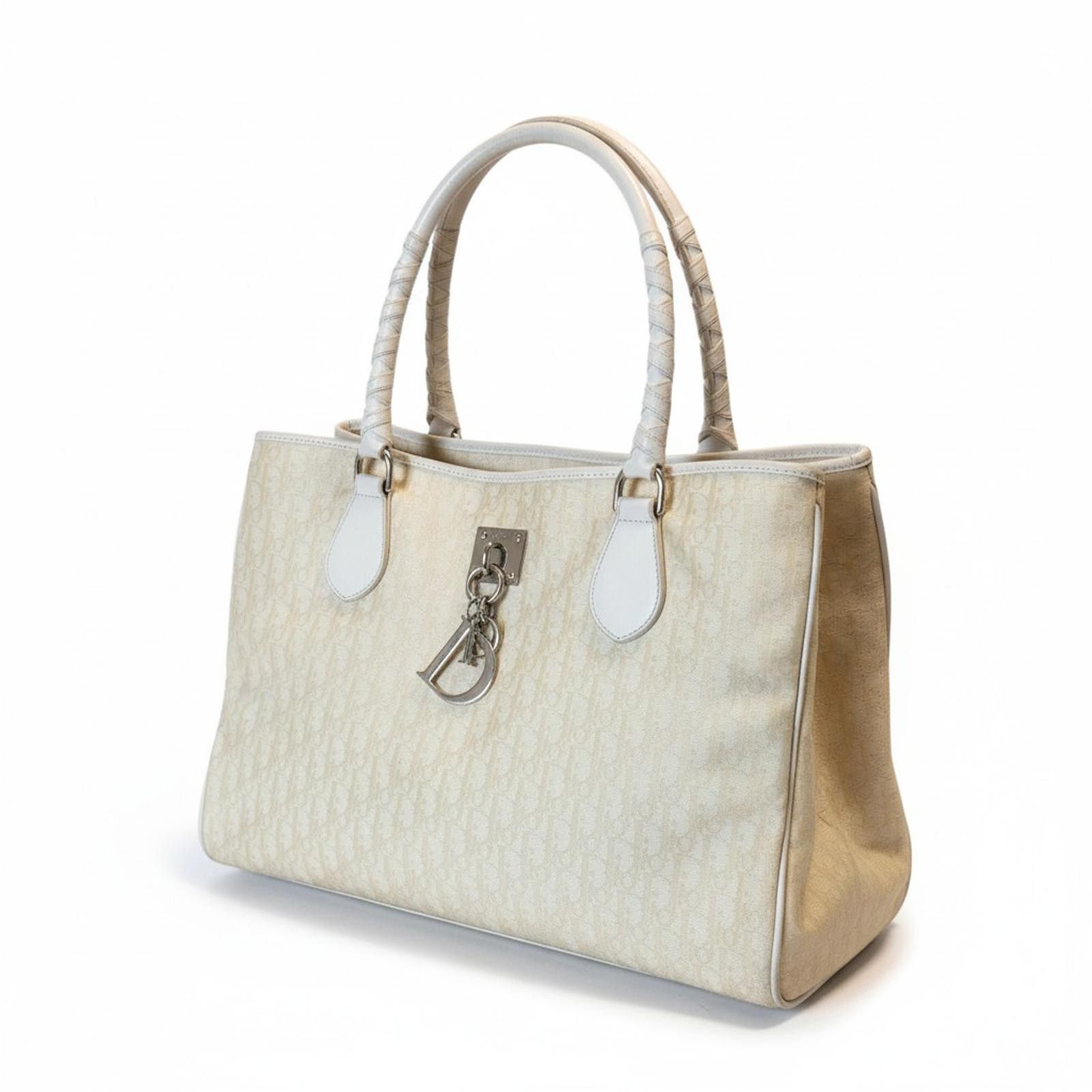 Dior Dior - Beige Monogram Tote Handbag Size ONE SIZE - 1 Thumbnail