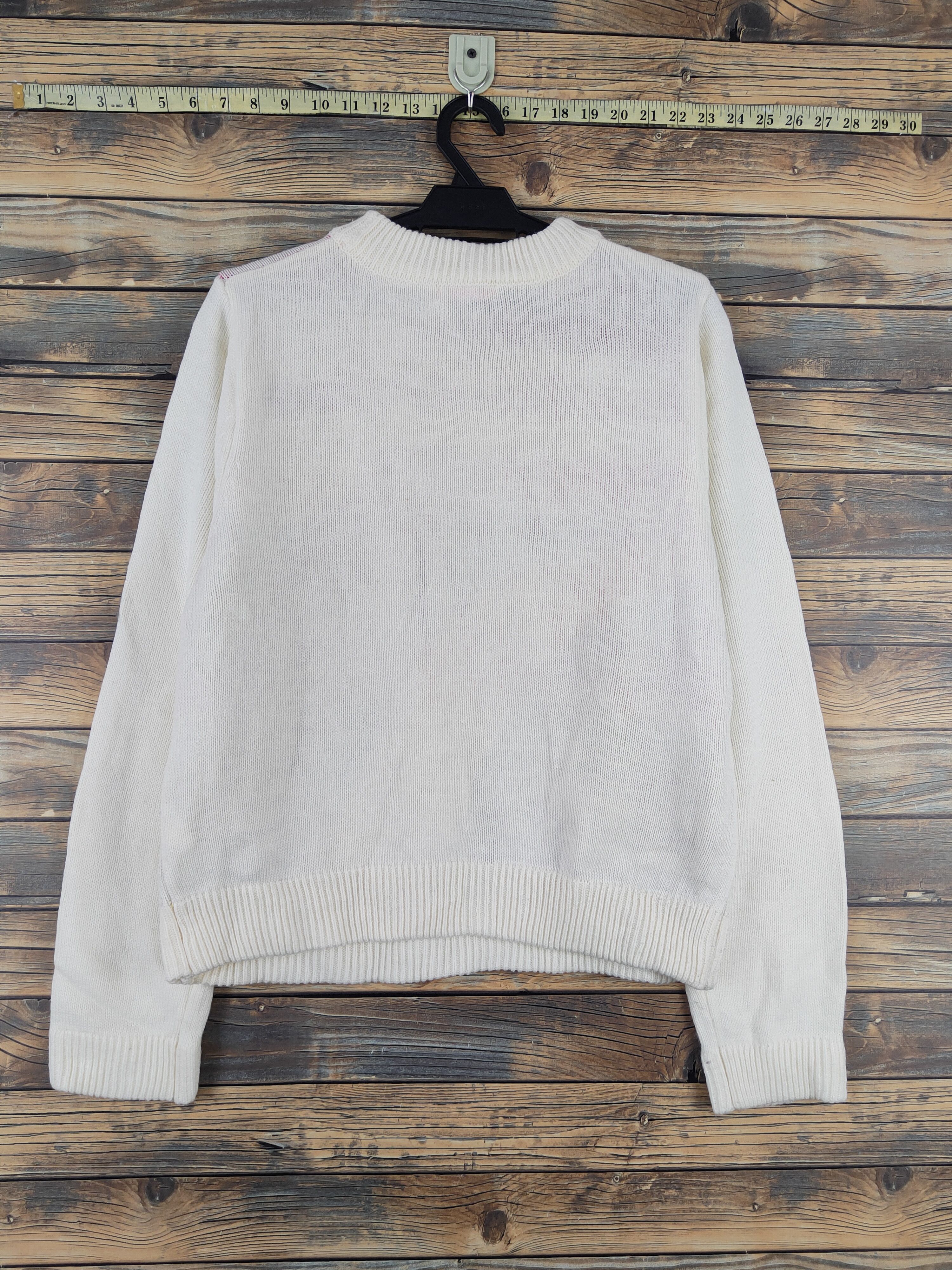 Japanese Brand × Vintage Candy Stripper Ivory Knitwear Sweatshirts #W2162 Size M / US 6-8 / IT 42-44 - 7 Thumbnail