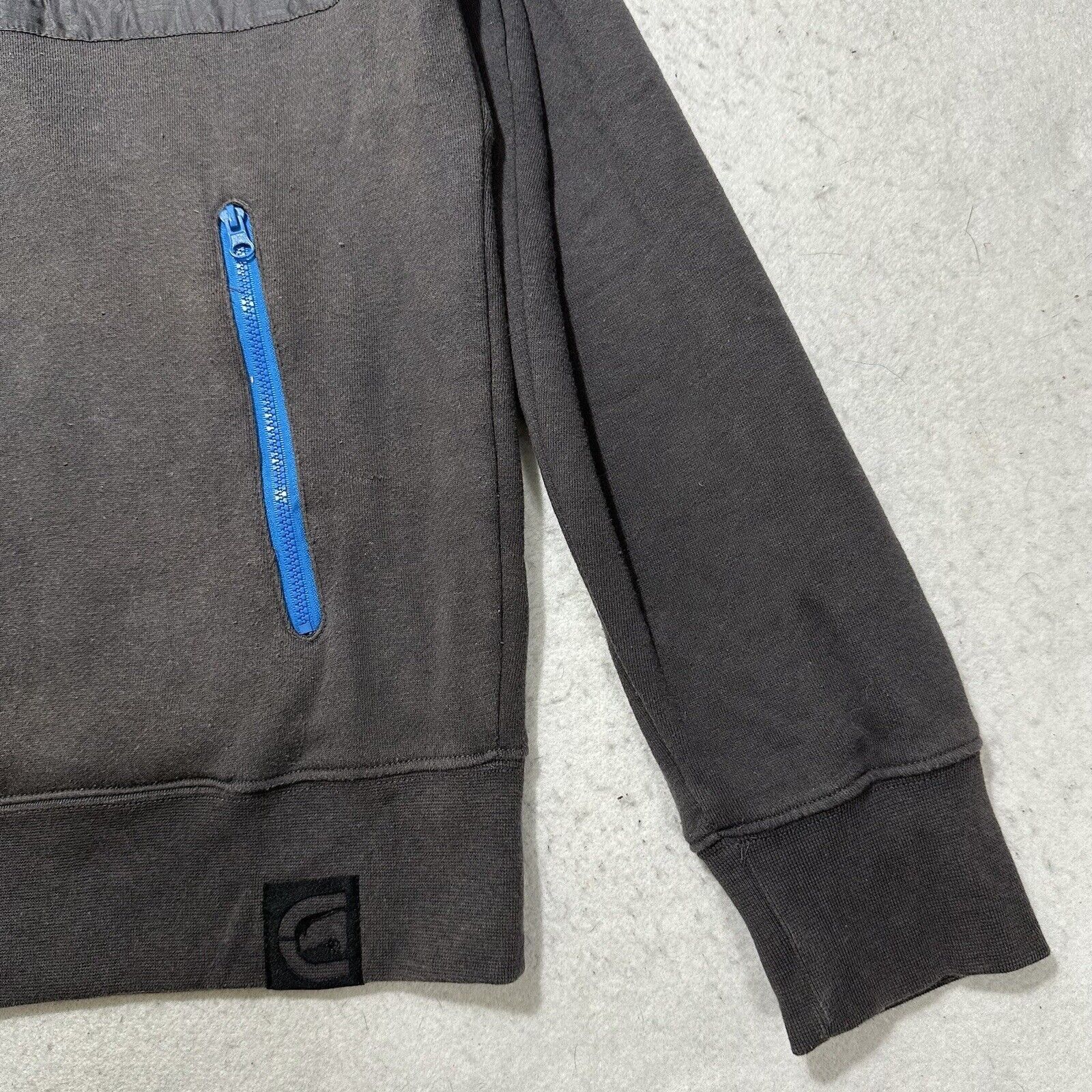 Marc Ecko Ecko Small Full Zip Hoodie Quilted Gray Athletic Sweatshirt Size US S / EU 44-46 / 1 - 6 Thumbnail