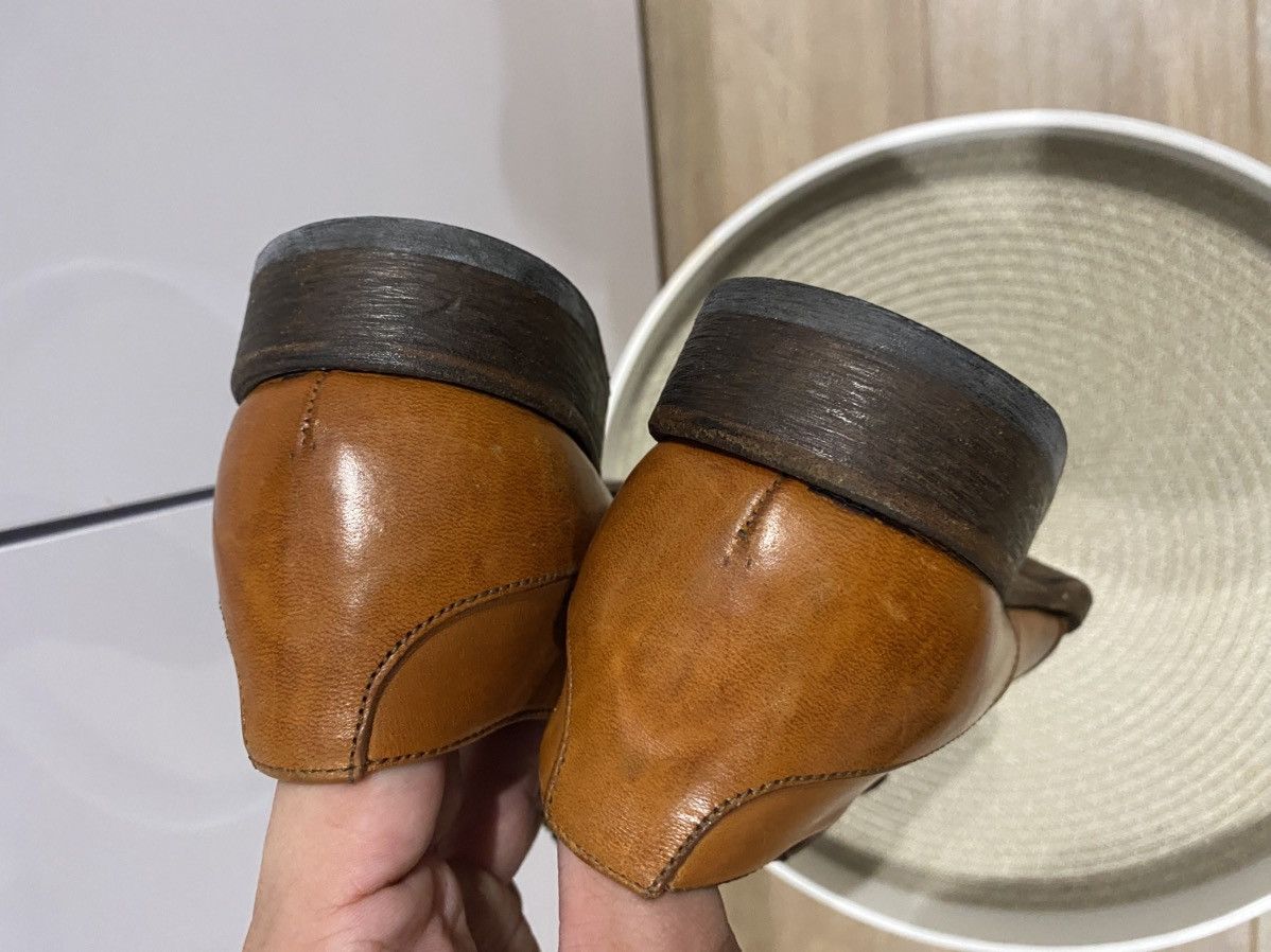 MoMA Moma Brown Leather Derby Shoes Size: 39.5 Size US 6.5 / EU 39-40 - 6 Thumbnail