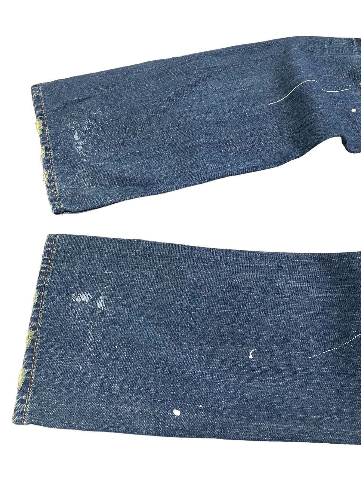 Hysteric Glamour × Japanese Brand Root Three Japan Paint Splatter Studded Flared Jeans Size US 32 / EU 48 - 18 Thumbnail