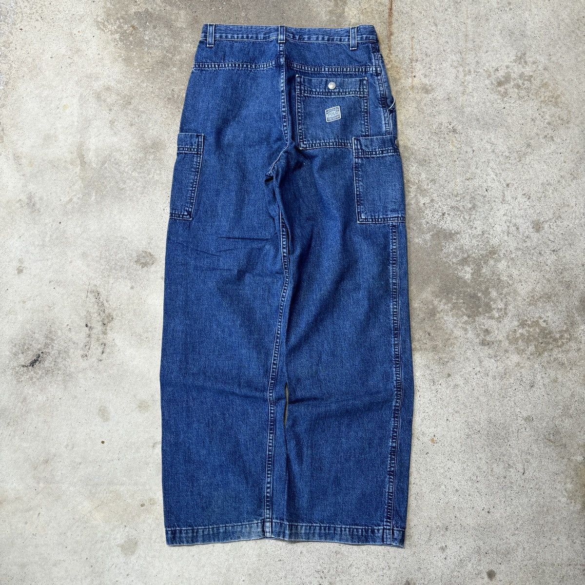 Vintage VINTAGE POLO JEANS BAGGY CARGO SKATER DENIM JEANS 28x29in Size US 28 / EU 44 - 1 Thumbnail