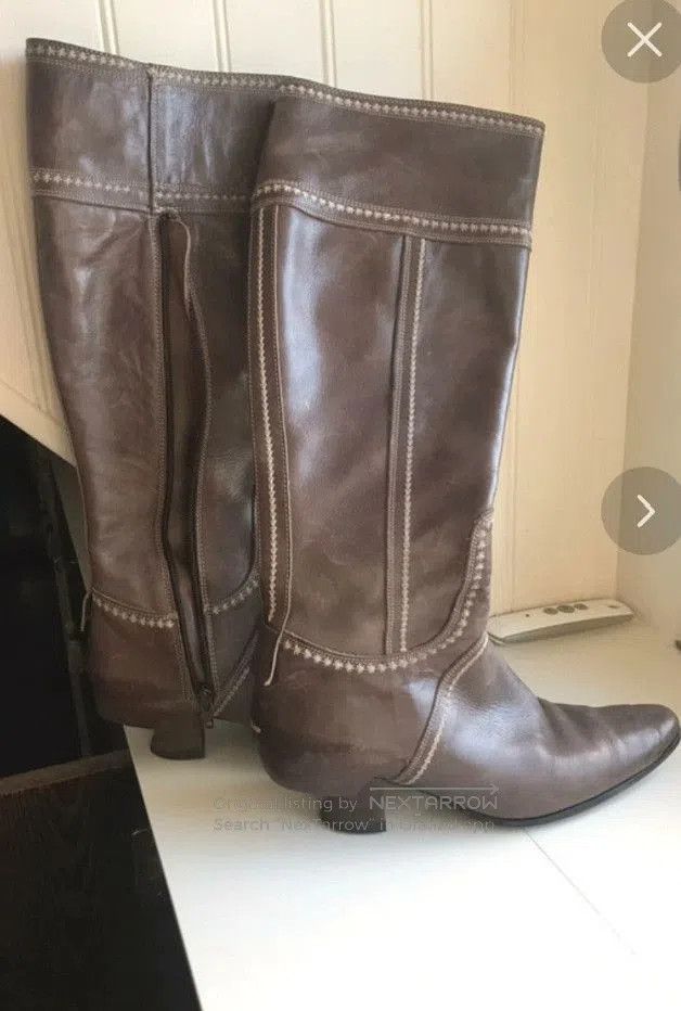 Marithe + Francois Girbaud Marithé + François Girbaud MFG Leather Boots. Size US 6 / IT 36 - 2 Thumbnail