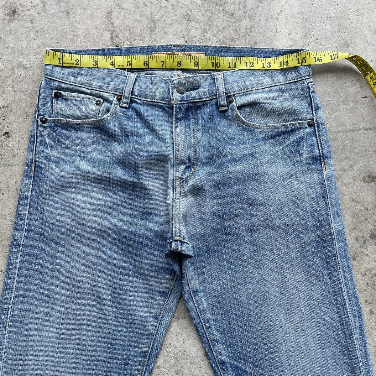 Japanese Brand W31x32.5 Vintage Japanese Brand Jeans Faded Denim Pants Size US 31 - 5 Thumbnail