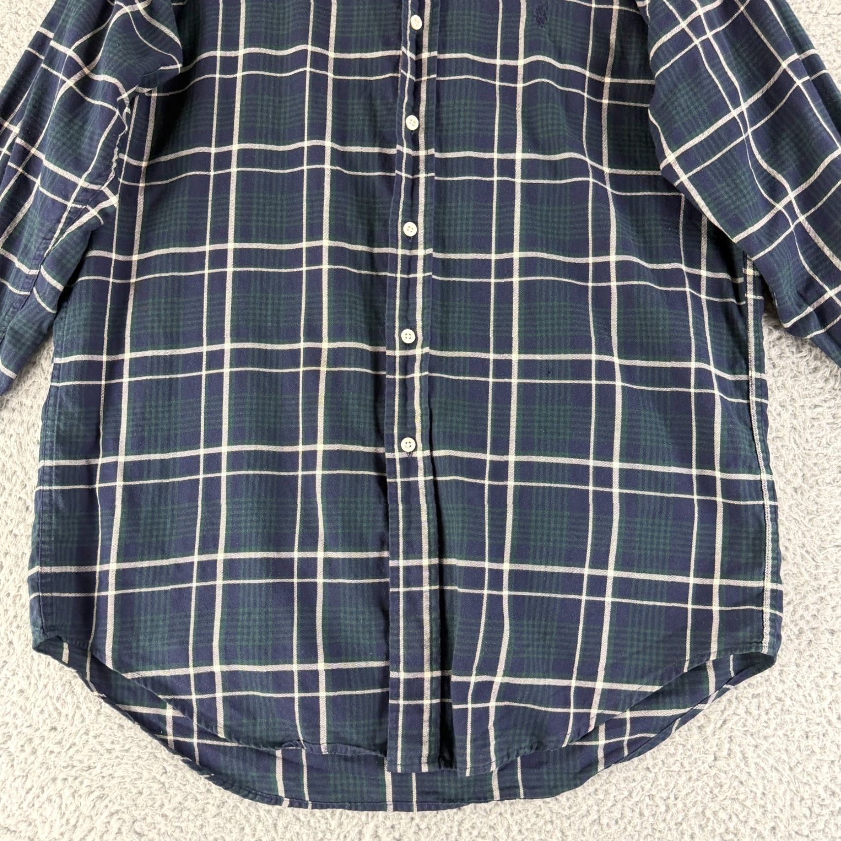 Ralph Lauren Ralph Lauren Button-Down Shirt Mens Small Blue Plaid Blaire Long Sleeve Shirt Size US S / EU 44-46 / 1 - 4 Thumbnail