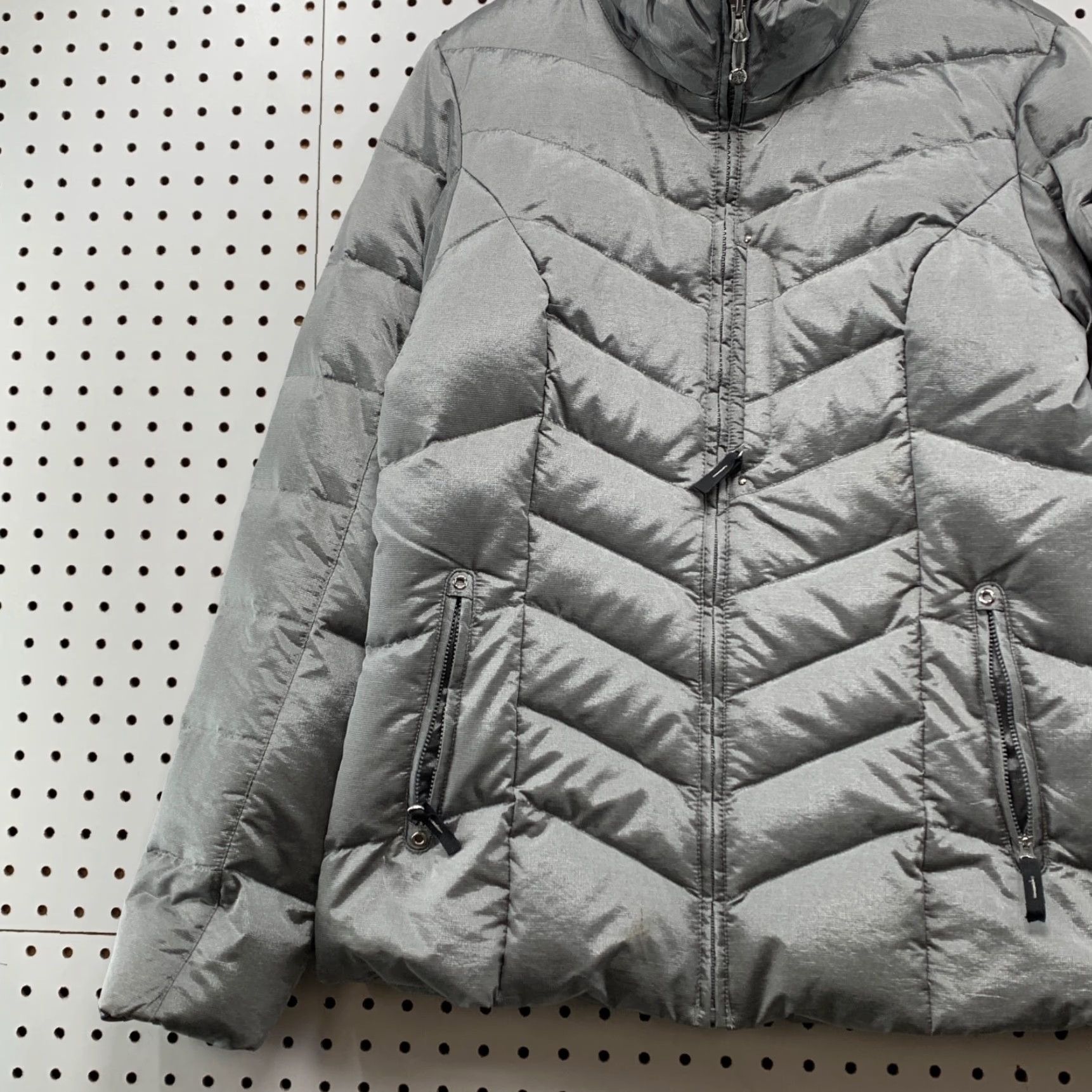 Eddie Bauer VINTAGE Eddie Bauer Puffer Down Ski Jacket Mens M Gray Silver Goose Premium 19.5x27 Ski Puffer Jacket Mens M Gray Silver Goose Premium 19.5x27 Size M / US 6-8 / IT 42-44 - 6 Thumbnail