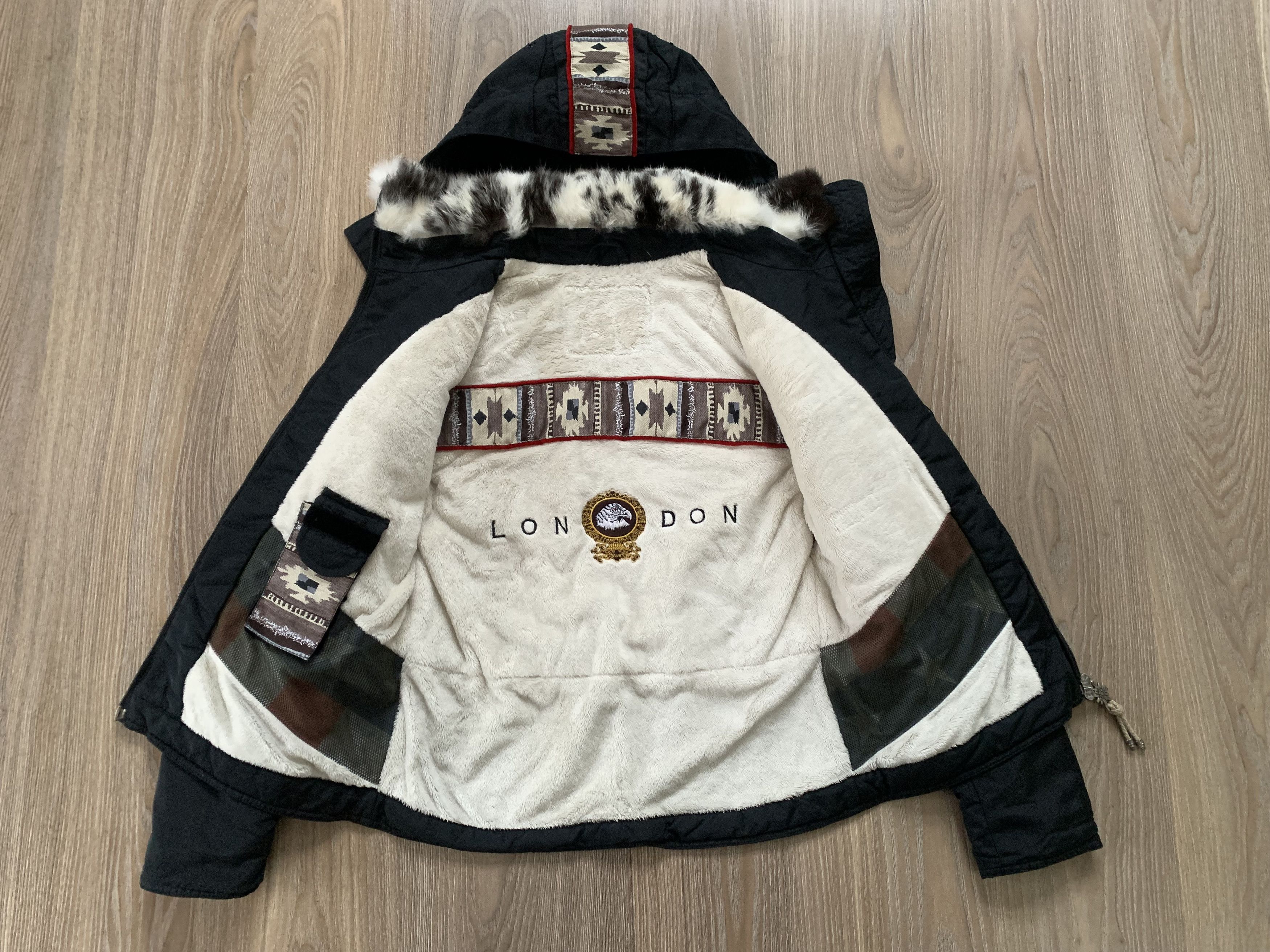 Other Womens Vintage London Alpine Jacket With Fur Neck Size M / US 6-8 / IT 42-44 - 8 Thumbnail