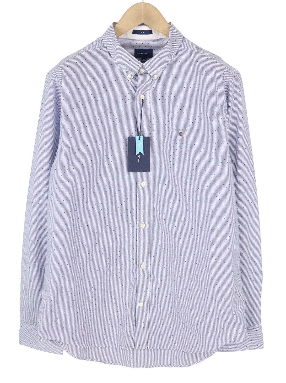 Gant SLIM BANKER BOT 3XL College Blue Button-Down Logo 87516 Size US XXL / EU 58 / 5 - 1 Thumbnail