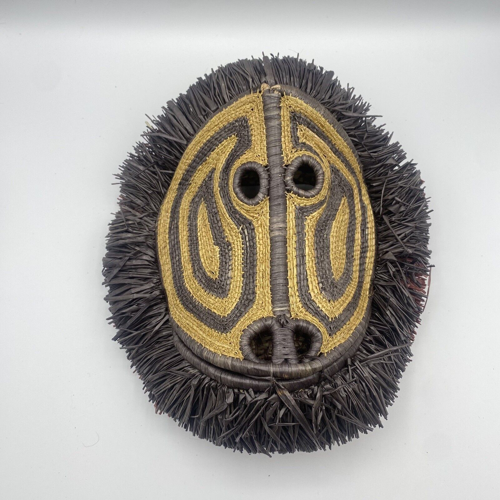 Other NAHUALA Small Woven Palm Monkey Mask EMBERA TRIBE Darien Rai ...