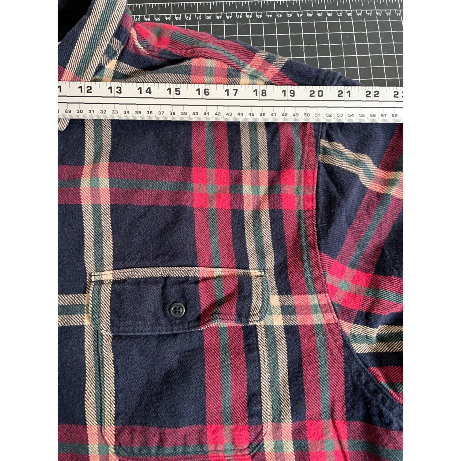 Eddie Bauer VTG Eddie Bauer Oversized Flannel Shirt Men Large Red Blue Plaid Heavyweight Cotton Cotton Flannel 90s Grunge Men’s Large Size US L / EU 52-54 / 3 - 7 Thumbnail
