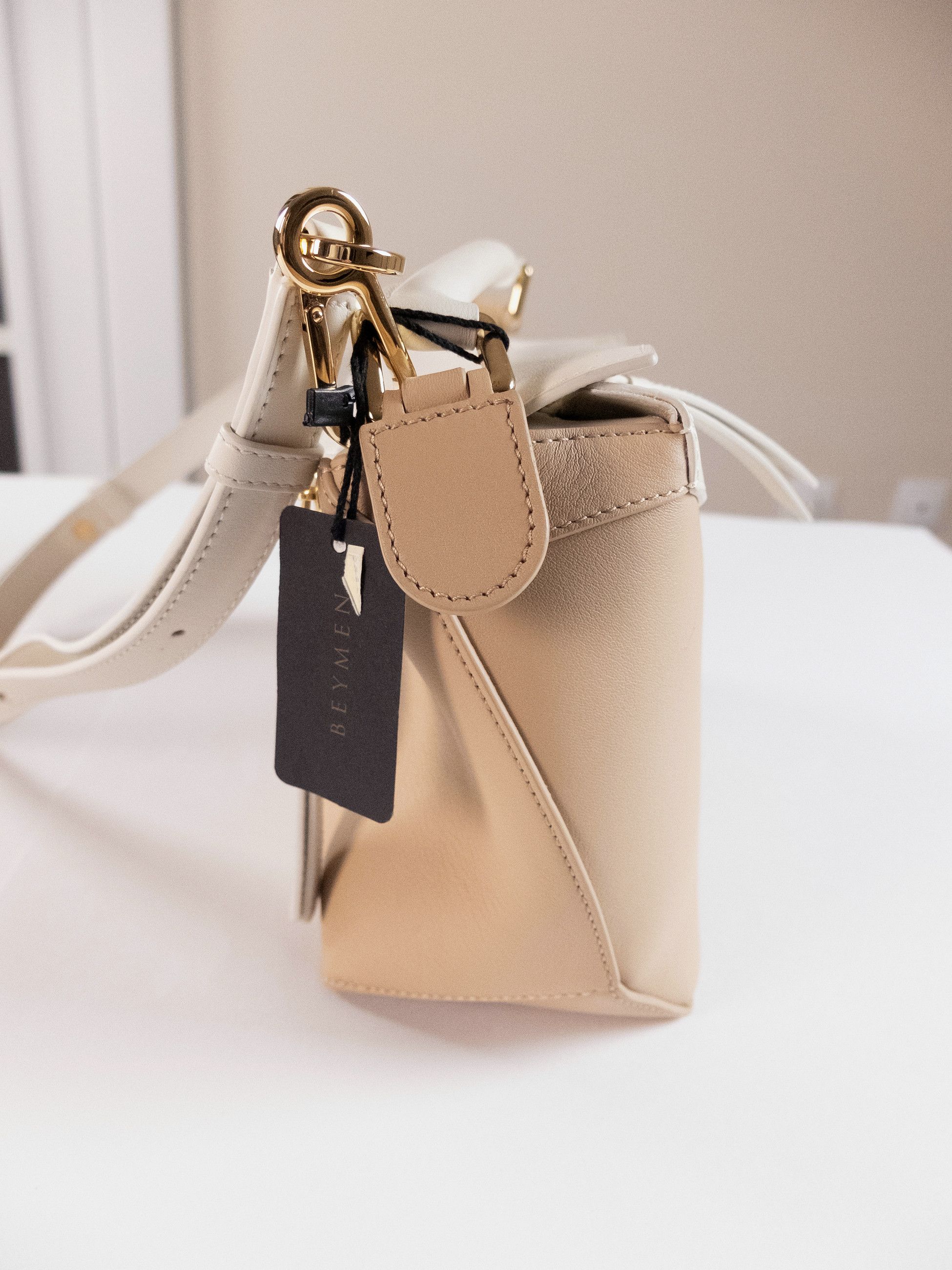 Loewe LOEWE Puzzle Edge bicolor beige & white leather bag Size ONE SIZE - 12 Thumbnail