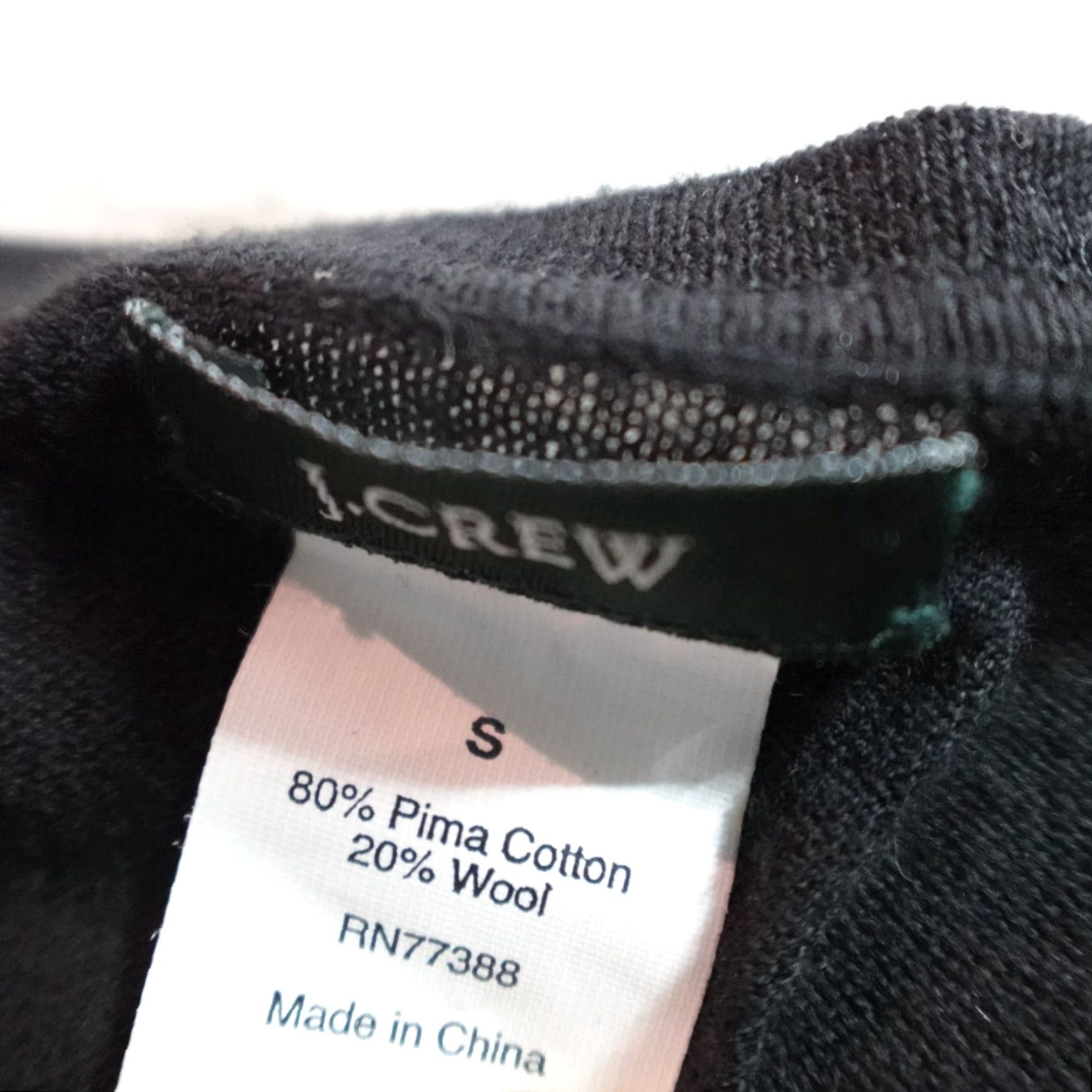 J.Crew J.Crew Cardigan Sweater Women Small Black Ruffle Tiered Button-Front Cotton Wool Cardigan Womens S Black Size S / US 4 / IT 40 - 3 Thumbnail