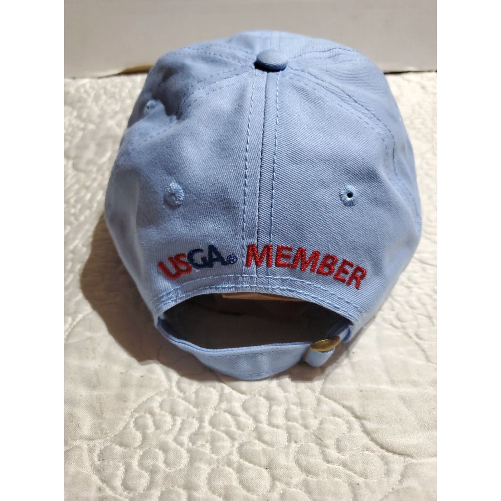 Vintage USGA US Open 2019 Pebble Beach Blue Adjustable Strapback Baseball Hat Mens Adults Baseball Cap Size ONE SIZE - 4 Thumbnail