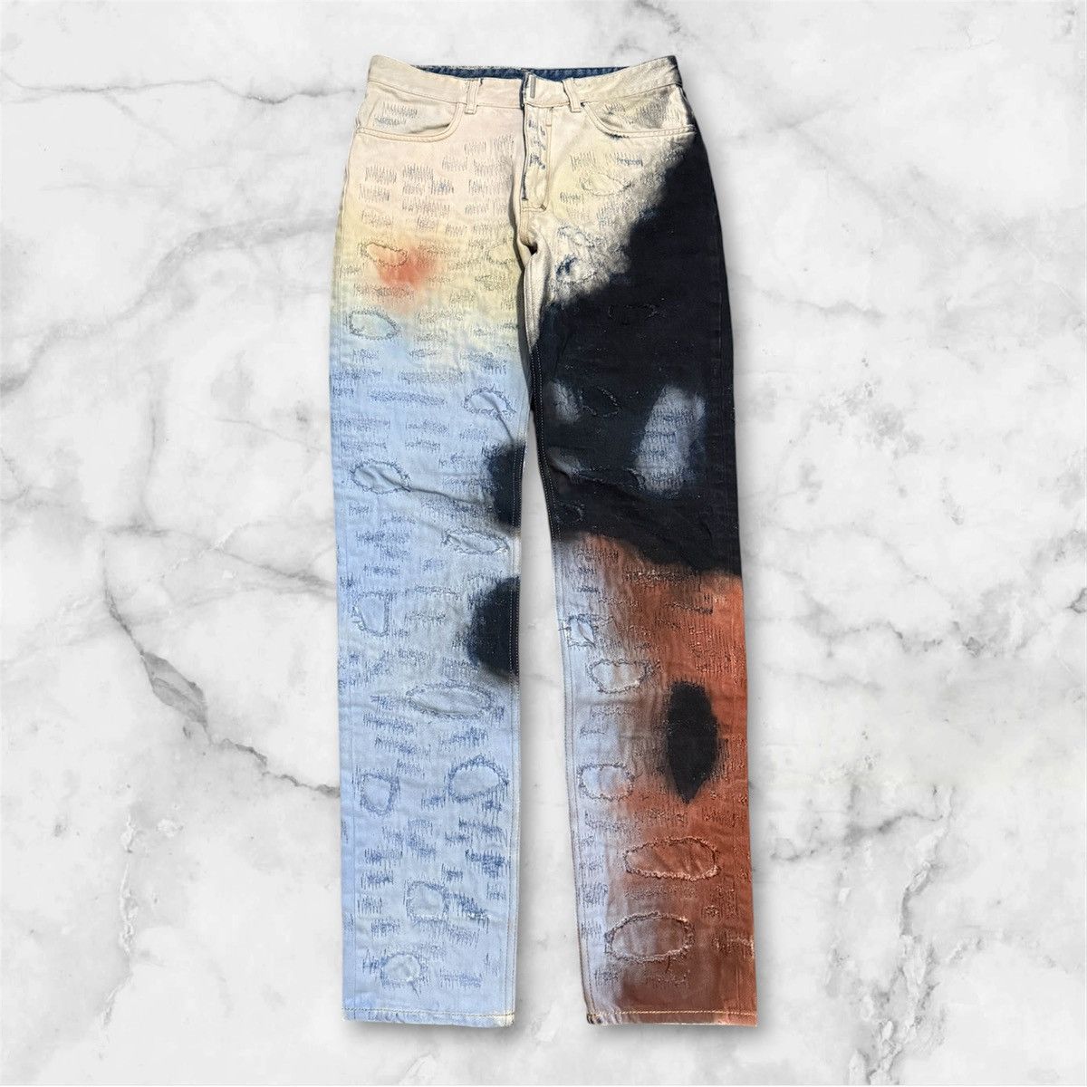 Givenchy Givenchy Boro Tie-Dyed Jeans Size US 29 - 1 Thumbnail