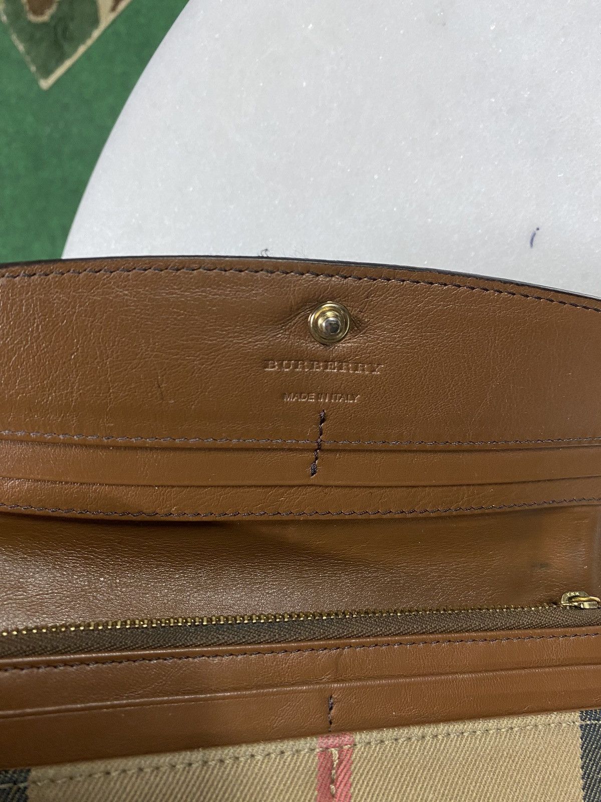 Burberry Burberry Beige plaid Long Wallet Preowned Size ONE SIZE - 11 Thumbnail