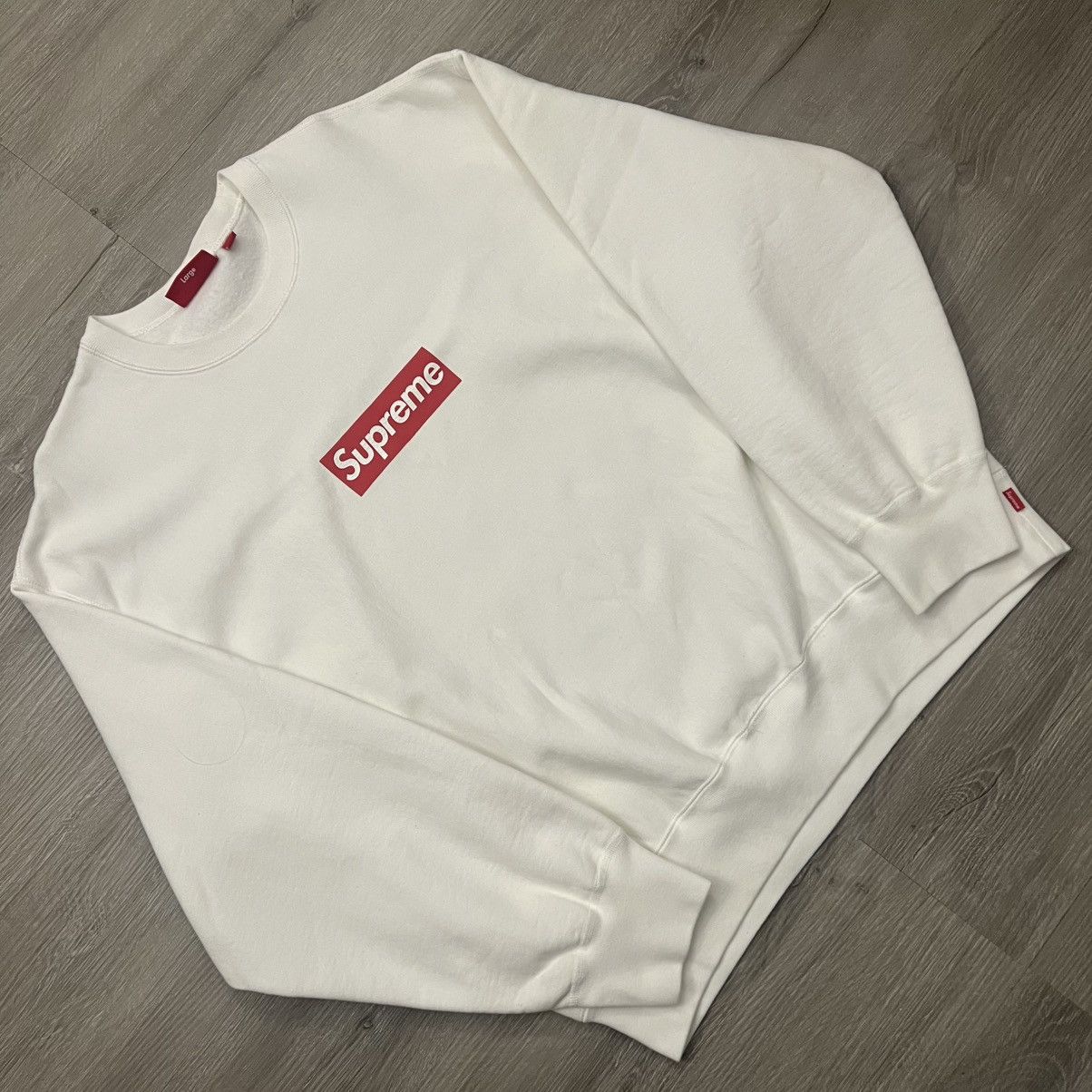 Supreme Supreme Washed Box Logo Crewneck Size US L / EU 52-54 / 3 - 1 Thumbnail