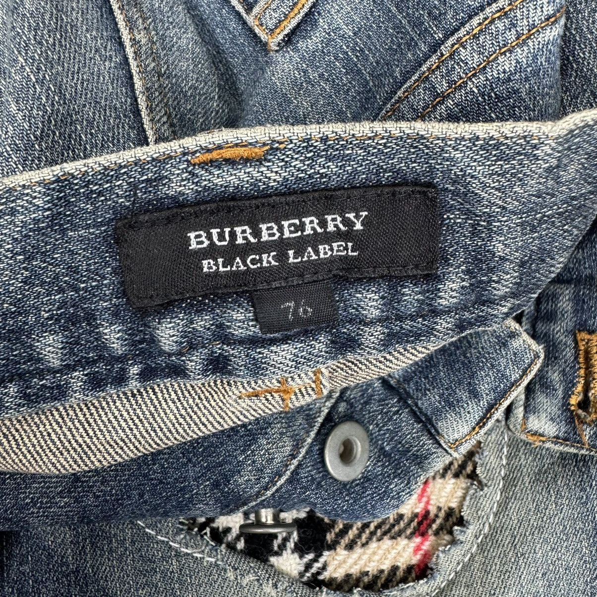 Burberry 🌟BURBERRY BLACK LABEL PATCHWORK DENIM JEANS Size 32" / US 10 / IT 46 - 6 Thumbnail