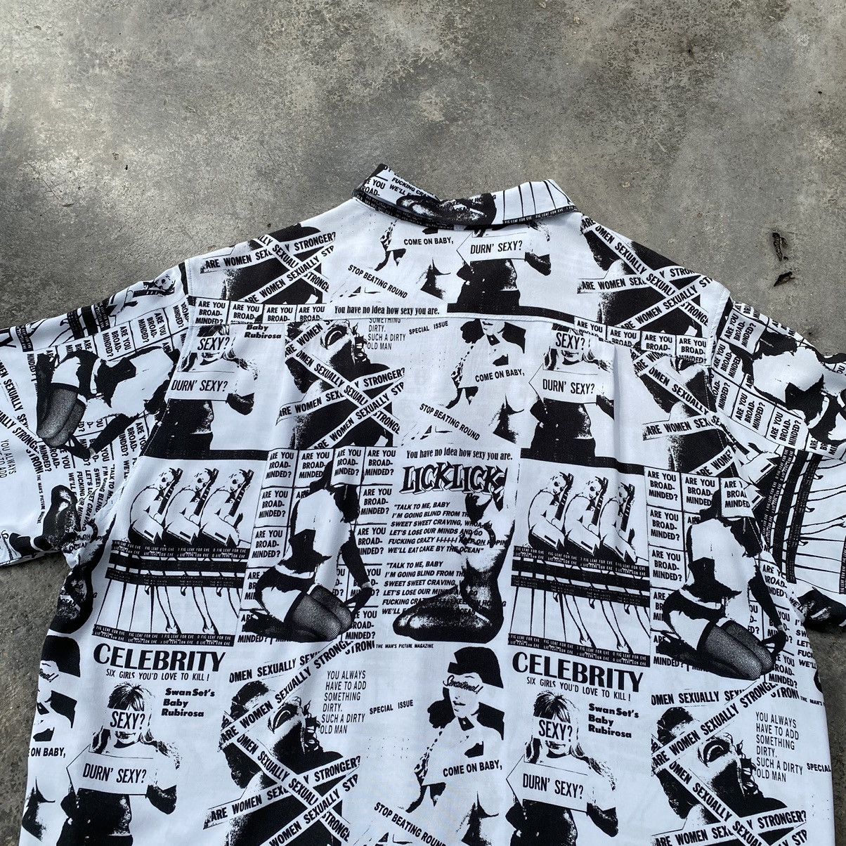 Japanese Brand Vintage Azul By Moussy Porn Button Ups Rayon Shirt Size US L / EU 52-54 / 3 - 9 Thumbnail