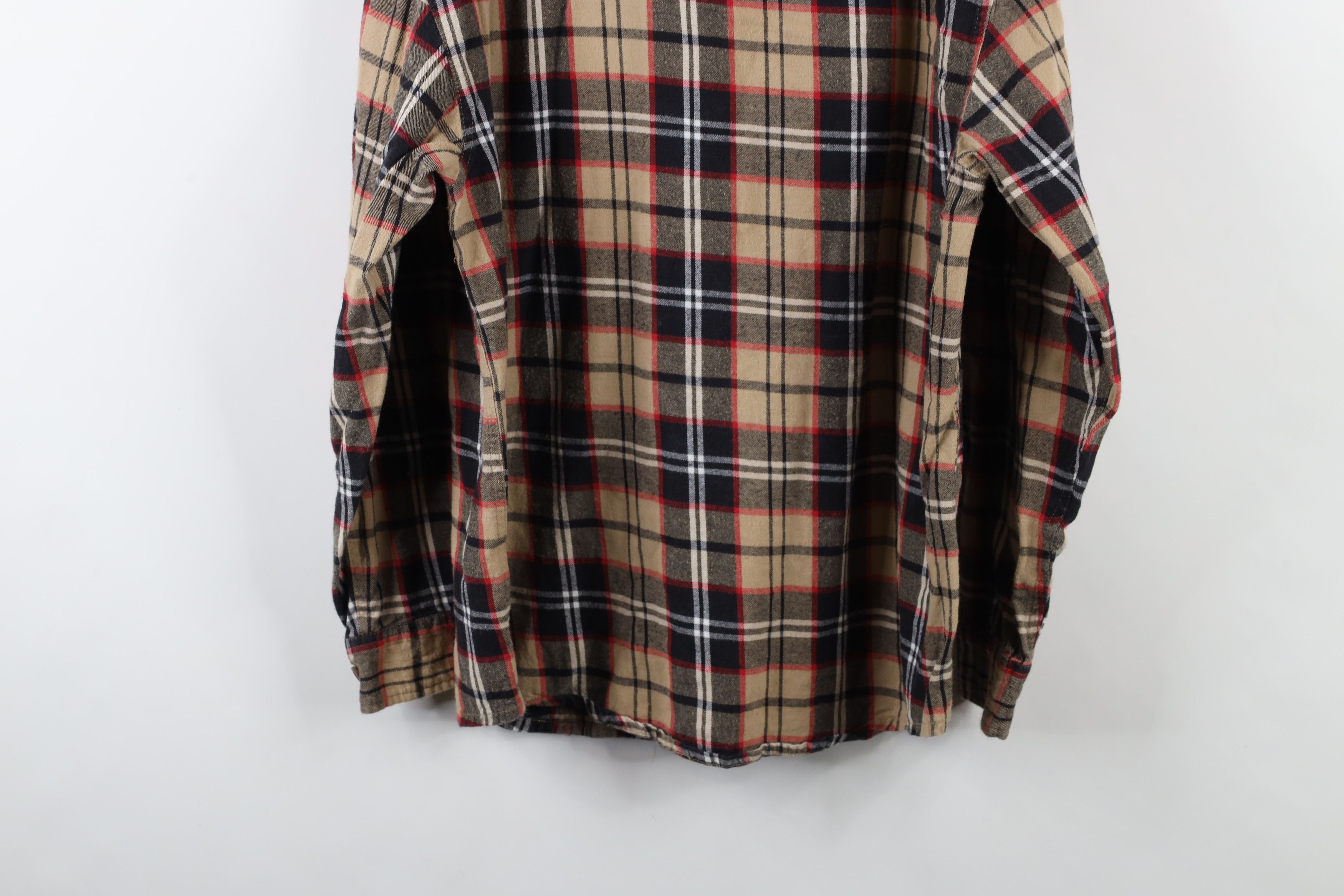 Vintage Vintage 90s Streetwear Collared Flannel Button Shirt Plaid Size US L / EU 52-54 / 3 - 10 Thumbnail