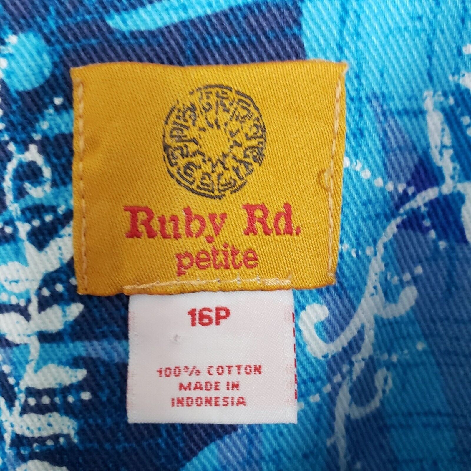 Designer Ruby Rd Floral Denim Jacket Womens Petite Size 16 Blue 100% Size XXL / US 16-18 / IT 52-54 - 4 Thumbnail