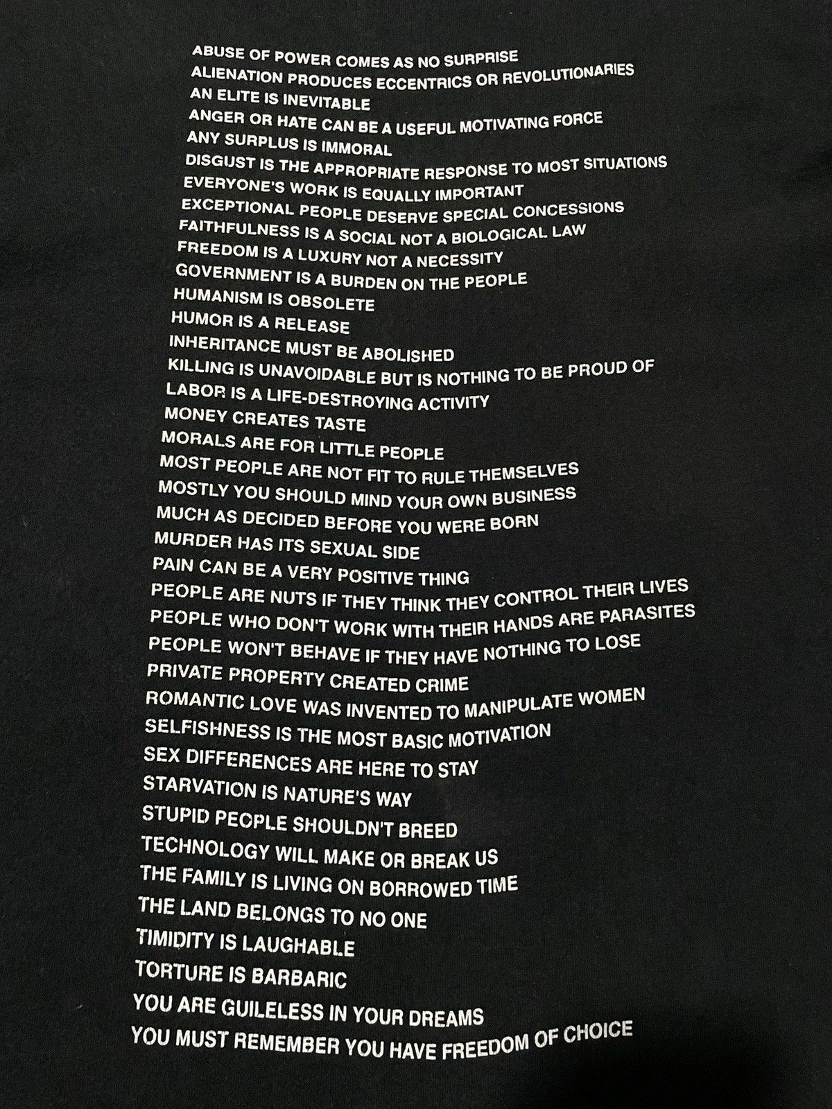 Vintage Vintage 90s Jenny Holzer Truism Art Tshirt Size US L / EU 52-54 / 3 - 6 Thumbnail