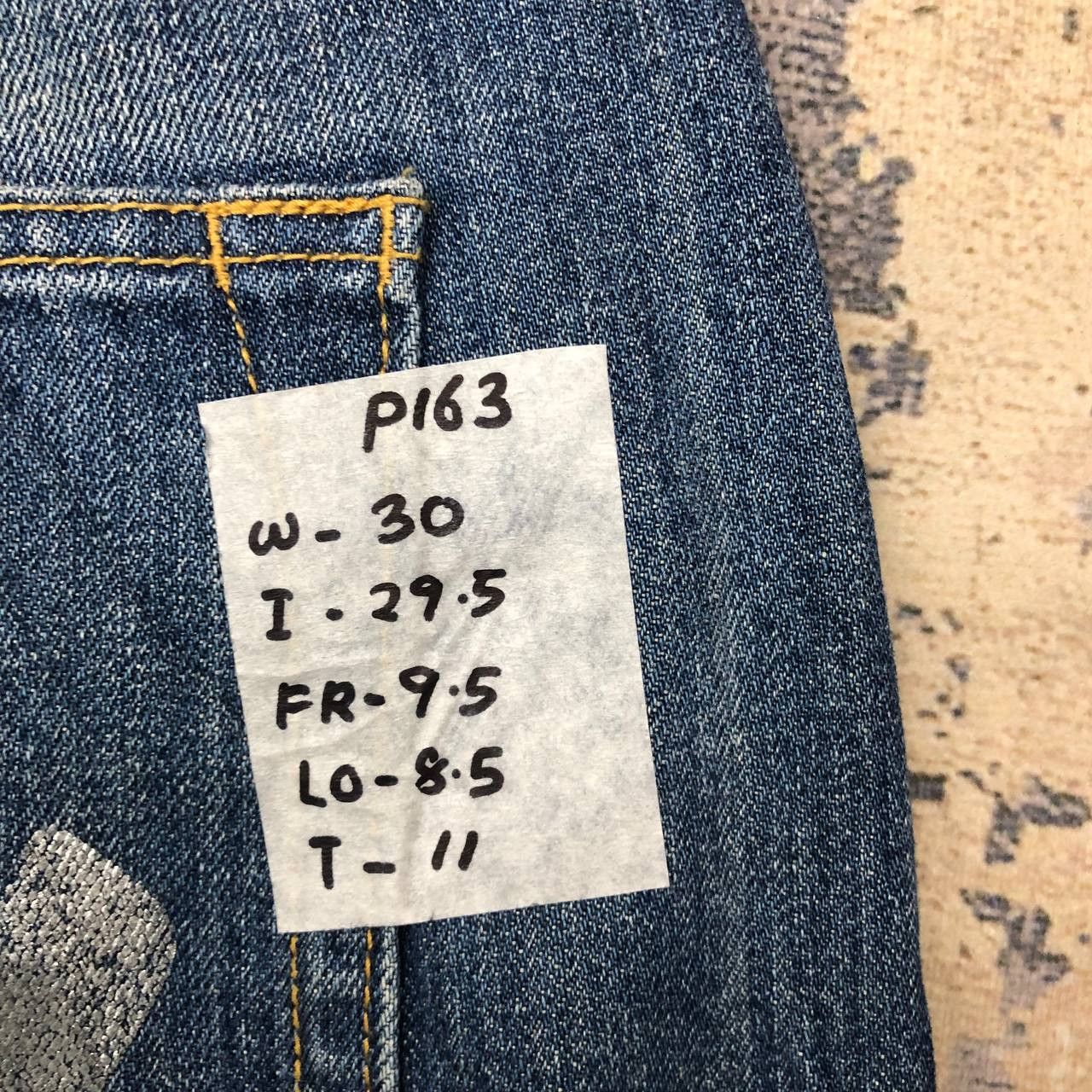 Japanese Brand P163 CO&LU RIPPED JAPAN DENIM Size US 30 / EU 46 - 11 Thumbnail