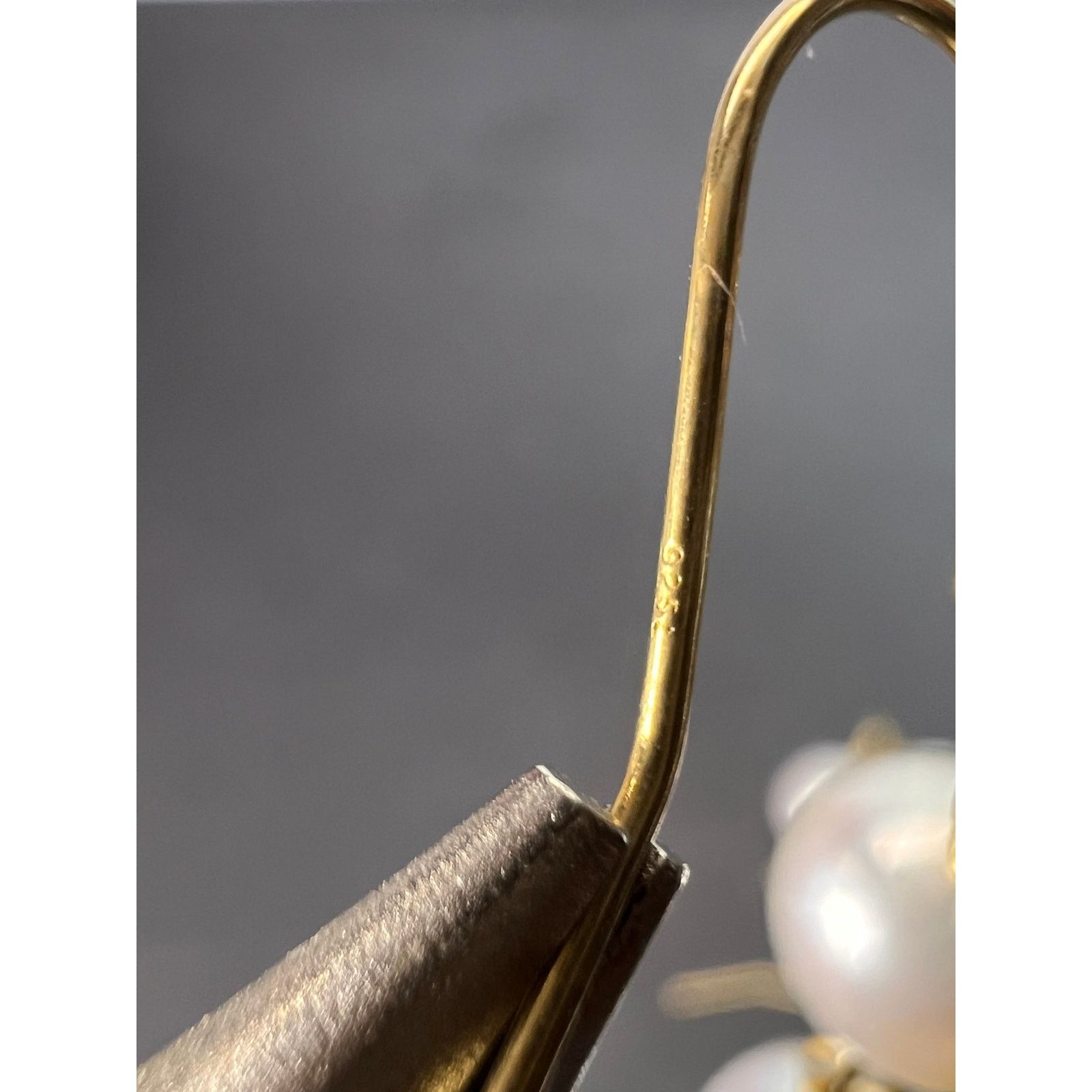 Other Cultured pearl dangle earrings in gold over sterling silver Size ONE SIZE - 5 Thumbnail