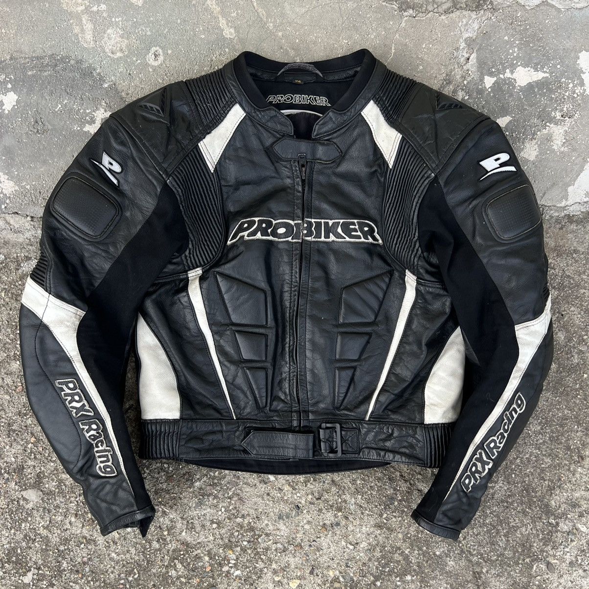 Genuine Leather × Vintage Real Leather Vintage 90s Racing Jacket ...