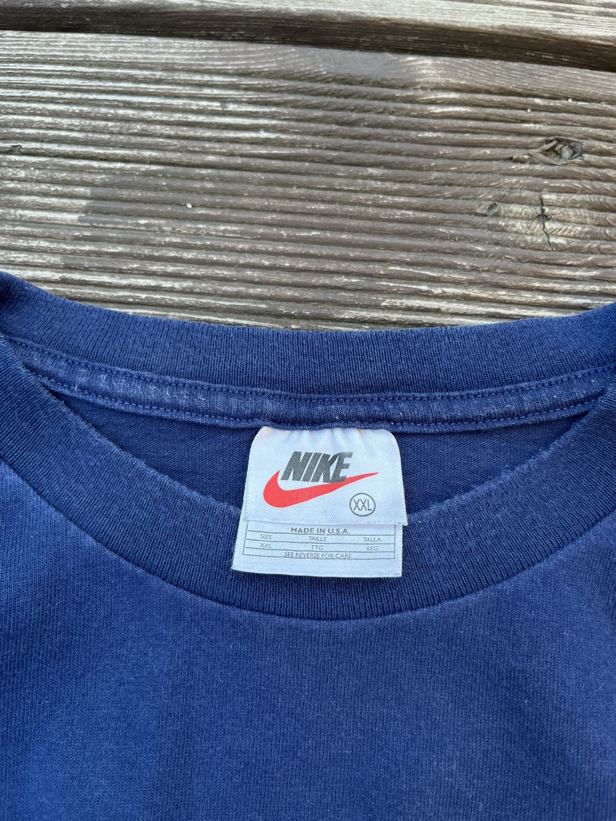 NBA × Nike × Vintage Vintage 90s Nike Basketball Player Cotton USA T-shirt xxl Size US XXL / EU 58 / 5 - 3 Thumbnail
