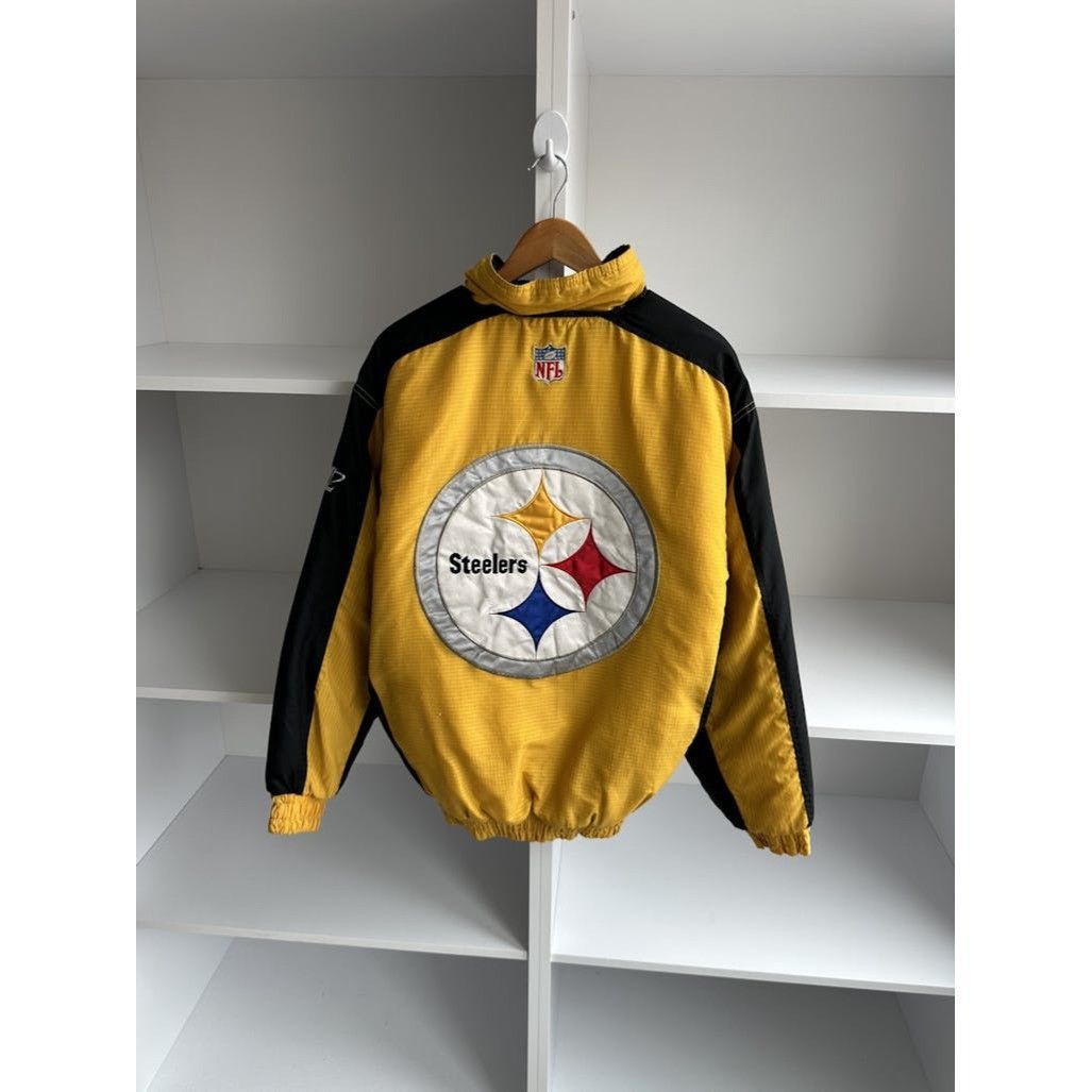 VTG Pittsburgh Steelers NHL Logo Athletic Bomber Jacket