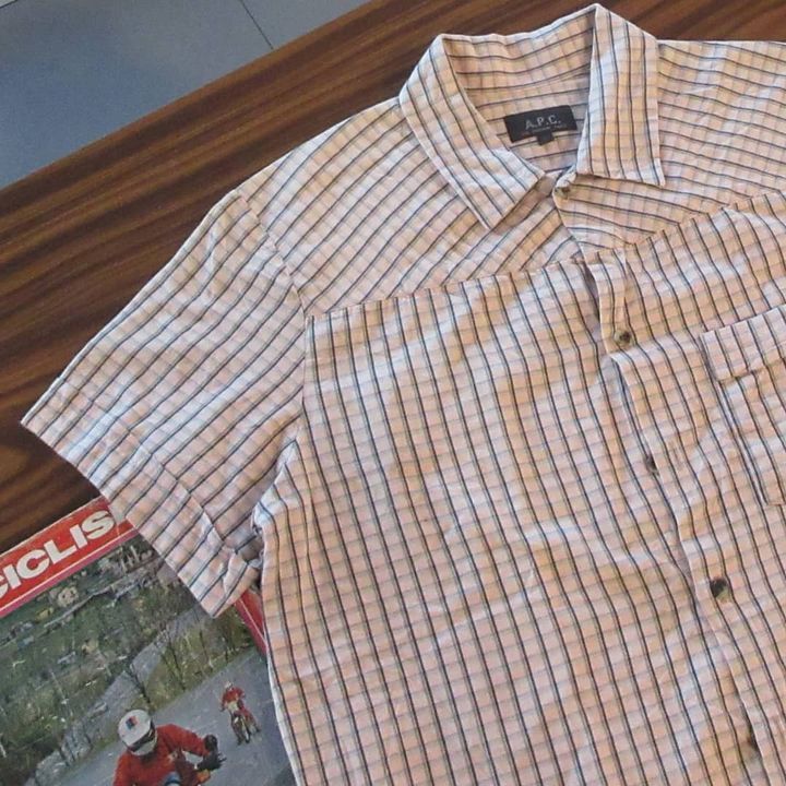 A.P.C. × Designer Vintage A.P.C 50s Sartorial Work Shirt In Plaid Tartan M Size US M / EU 48-50 / 2 - 2 Thumbnail
