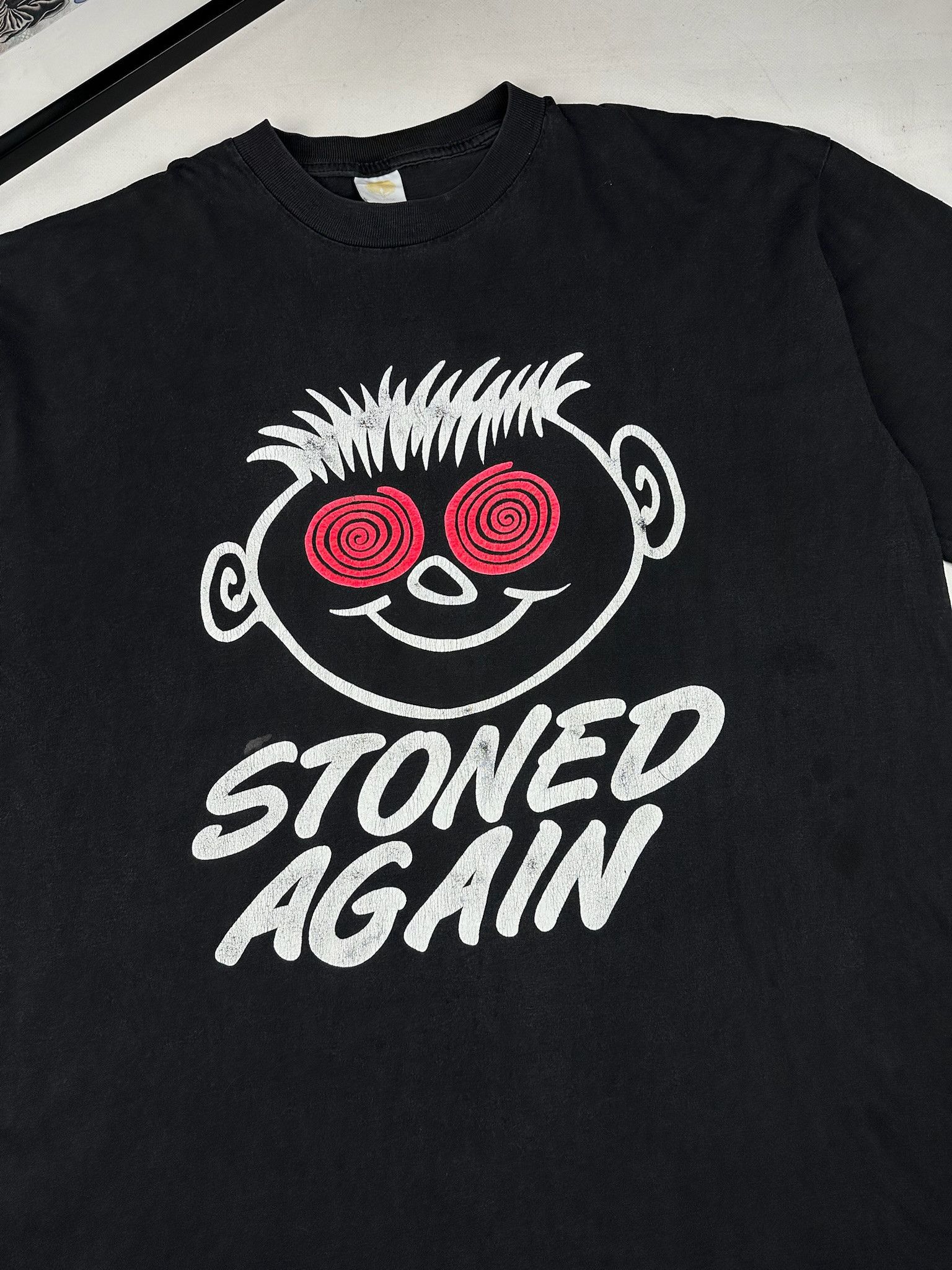 Bob Marley 90s Vintage stoned again Cannabis tee Marijuana weed tshirt Size US XXL / EU 58 / 5 - 3 Thumbnail