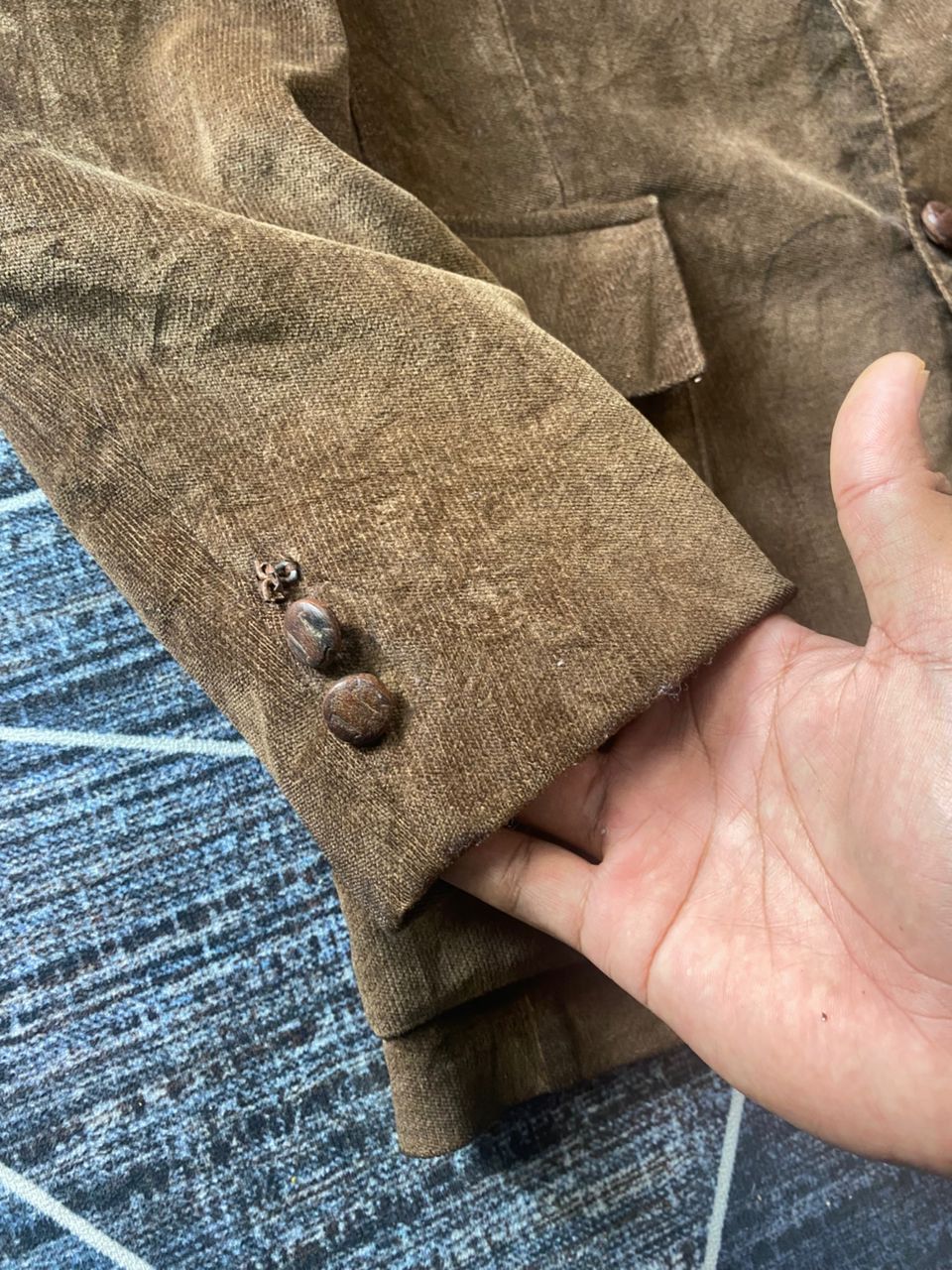 Lee × Vintage Vintage Separate-Lees By Lee Wood Button Brown Jacket Size US S / EU 44-46 / 1 - 5 Thumbnail
