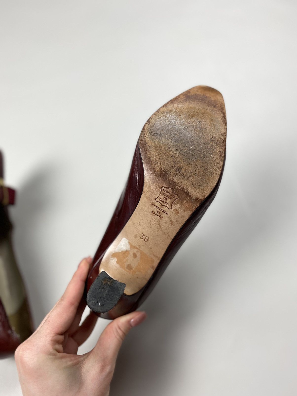 Balenciaga × Vintage Balenciaga vintage ladies leather heels size 38 Size US 8 / IT 38 - 20 Thumbnail
