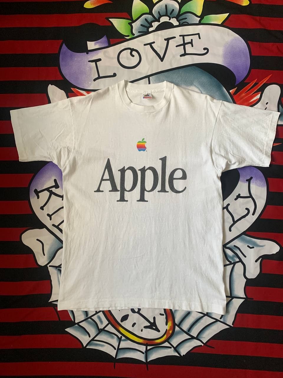 Apple RARE Vintage Apple think different mac t-shirt 90s in white