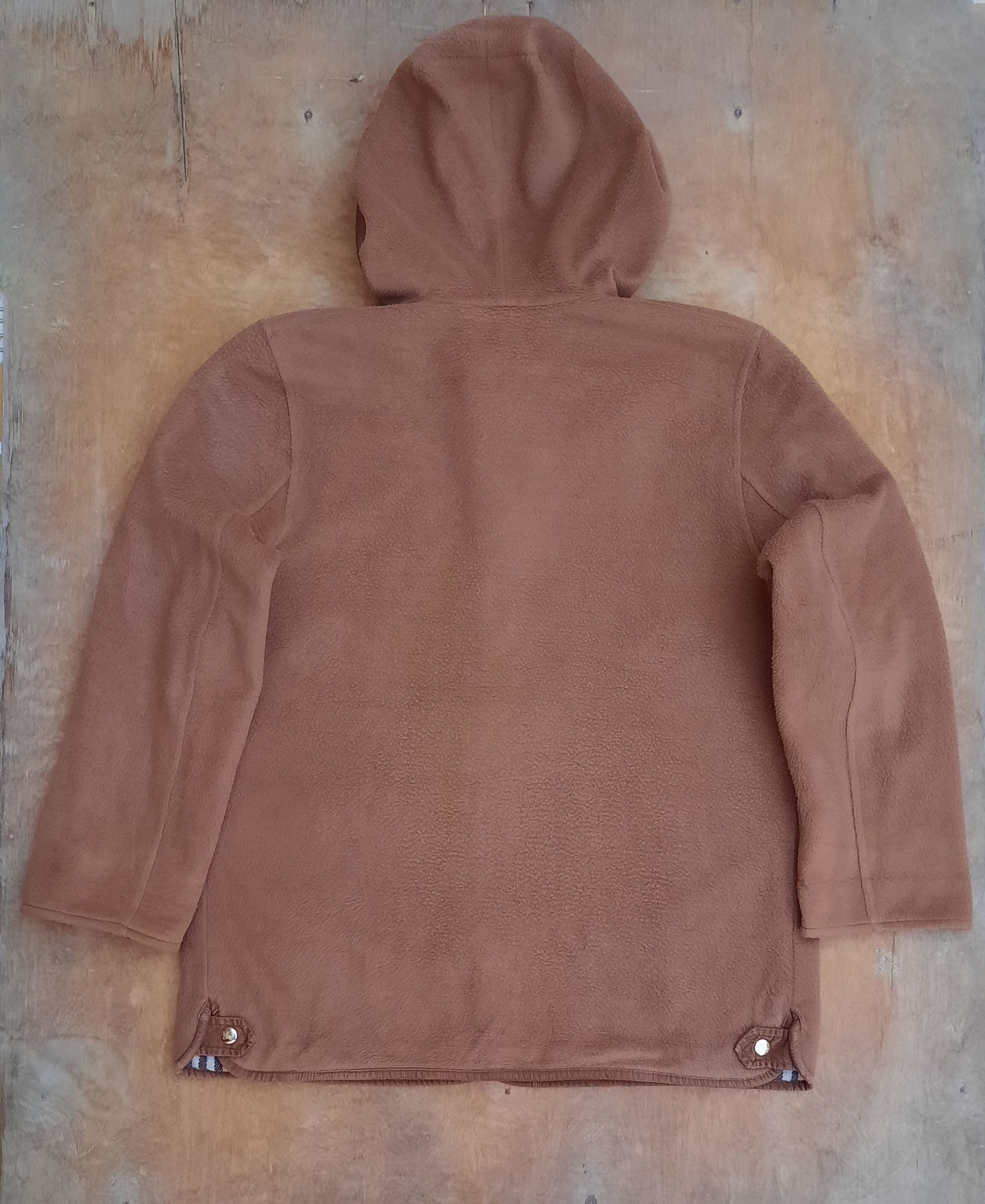 Burberry 90s Burberrys Wool Hooded Camel Coat Nova Check Lining Size US L / EU 52-54 / 3 - 8 Thumbnail