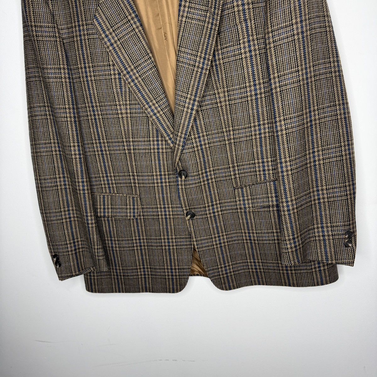 Yves Saint Laurent Vintage Yves Saint Laurent YSL Wool Checkered Plaid Blazer Size 42R - 6 Thumbnail