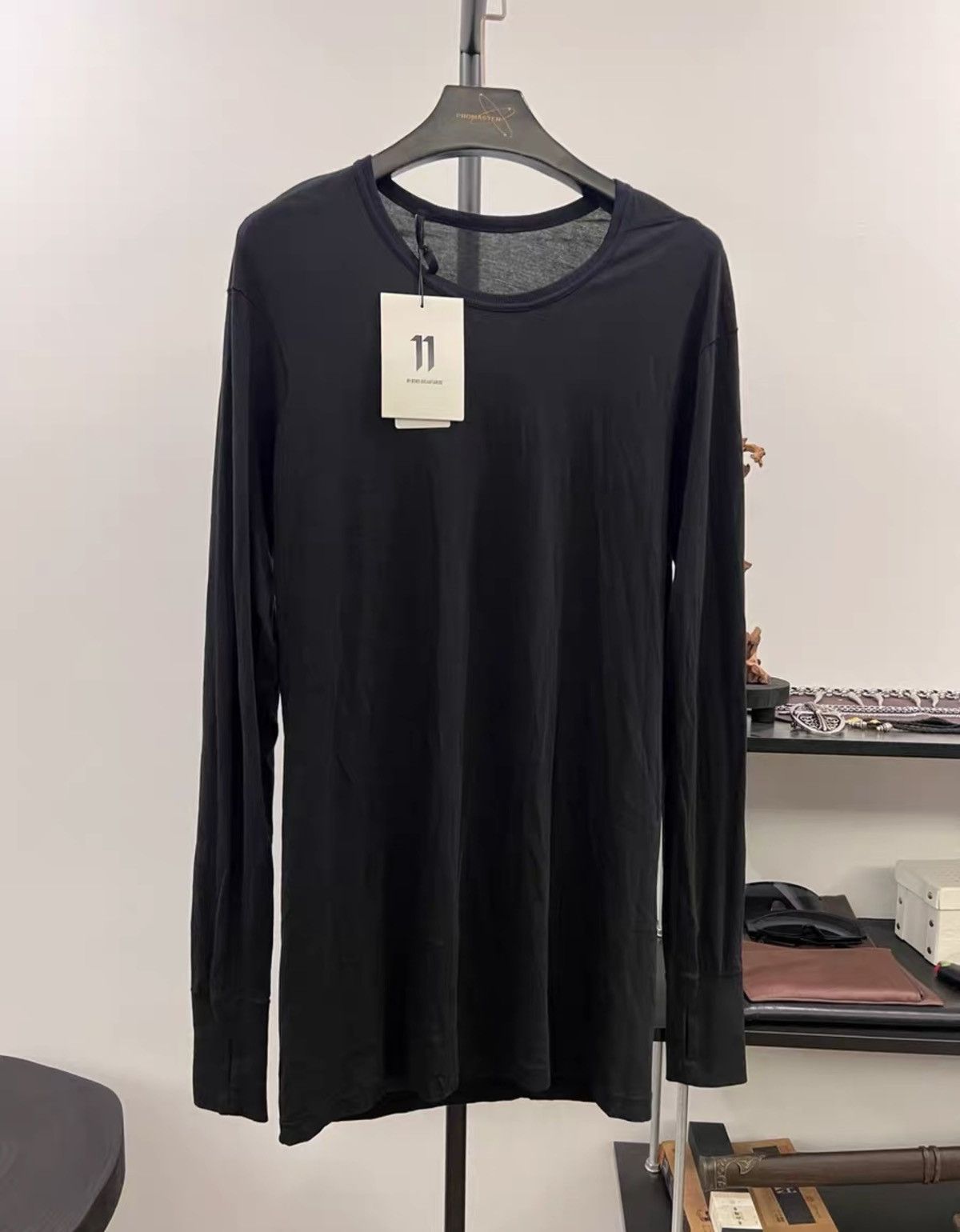 11 By Boris Bidjan Saberi 11ByBBS Basic Print Long-Sleeve T-Shirt Size US M / EU 48-50 / 2 - 2 Thumbnail