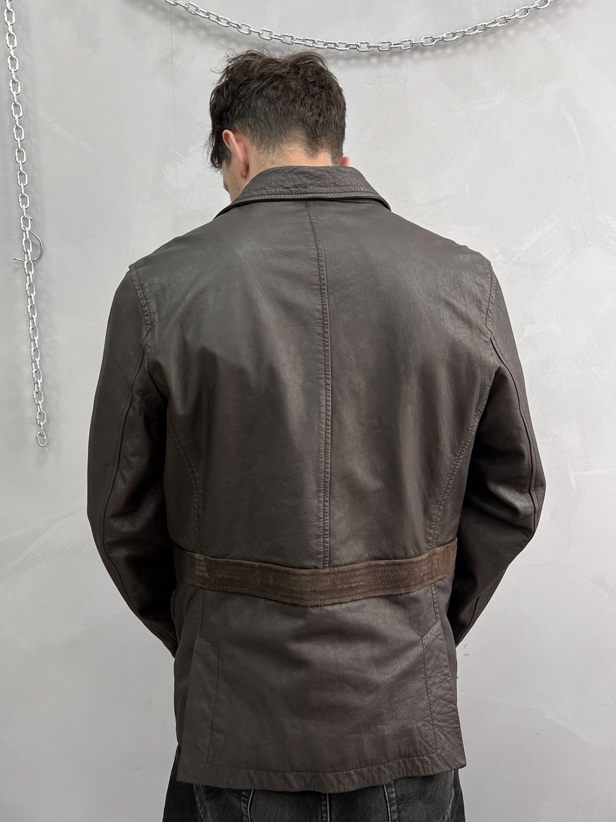 14th Addiction Rare 14thAddiction style leather blazer avant GARDE y2k Size US L / EU 52-54 / 3 - 10 Thumbnail