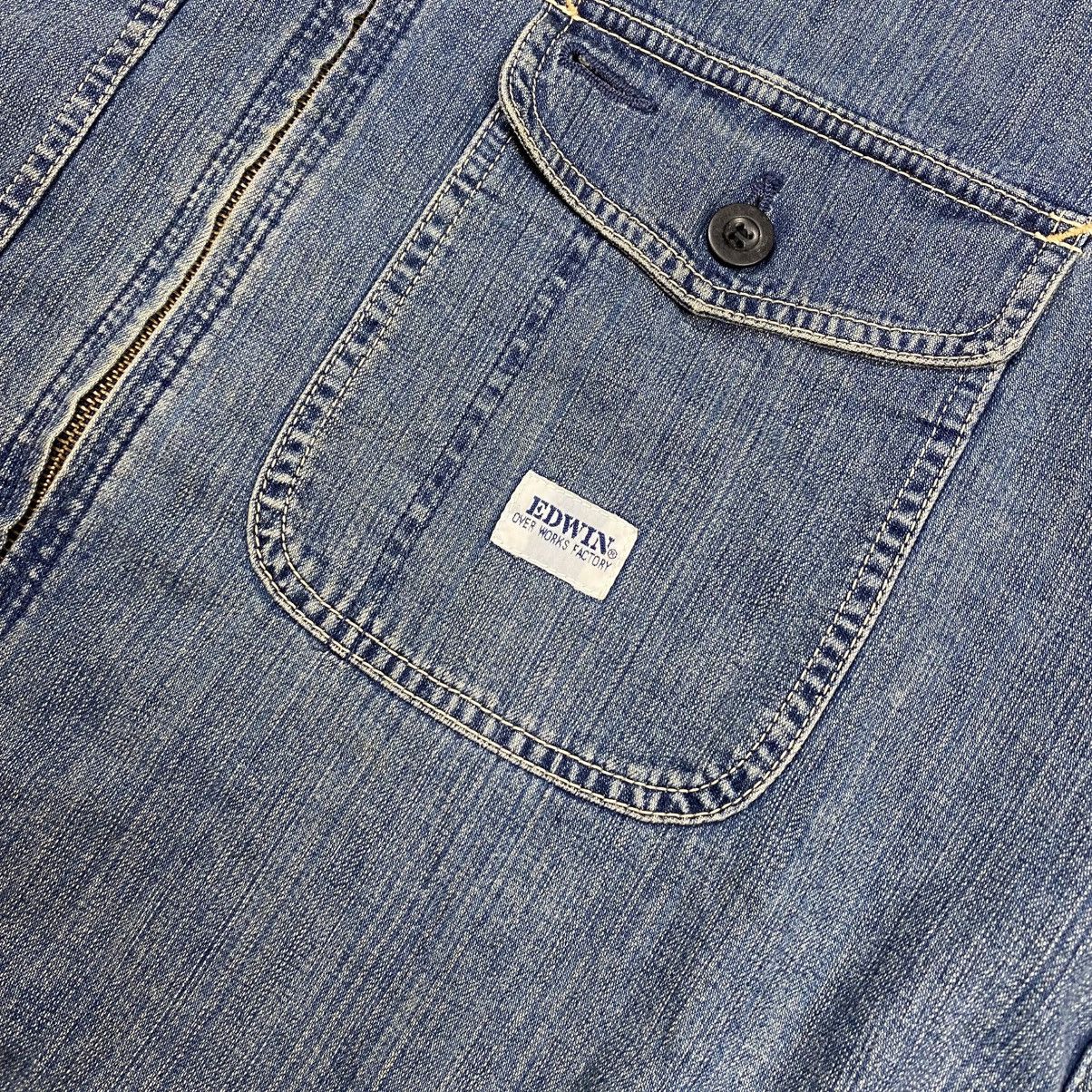 Edwin × Vintage Vintage Edwin Two Pocket Denim Work Jacket Size US L / EU 52-54 / 3 - 5 Thumbnail