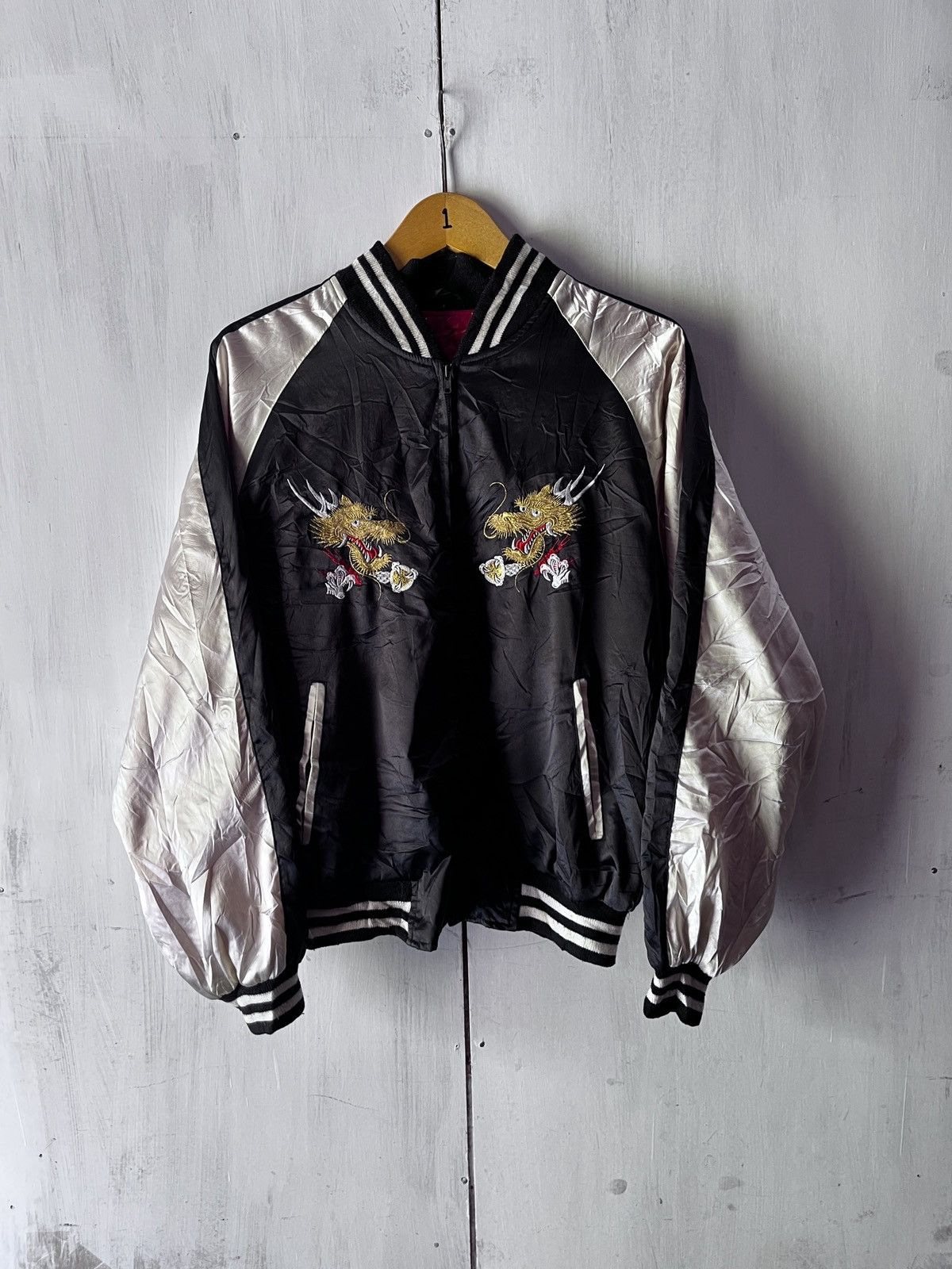 Japanese Brand JAPANESE SUKAJAN DRAGON JACKET 1990 Size US L / EU 52-54 / 3 - 2 Thumbnail