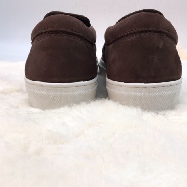 J/Slides VINTAGE JSlides Men's Dawson Casual Slip-On Shoe Brown Leather 10M US Breathable Cushioned Size US 10 / EU 43 - 6 Thumbnail