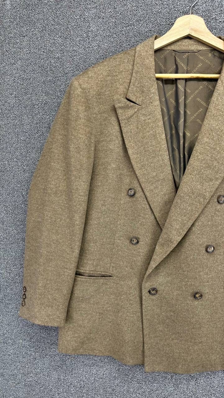 Vintage Vintage Franco Ferraro Luxury Wool Blazer Coat Jacket Size US L / EU 52-54 / 3 - 3 Thumbnail