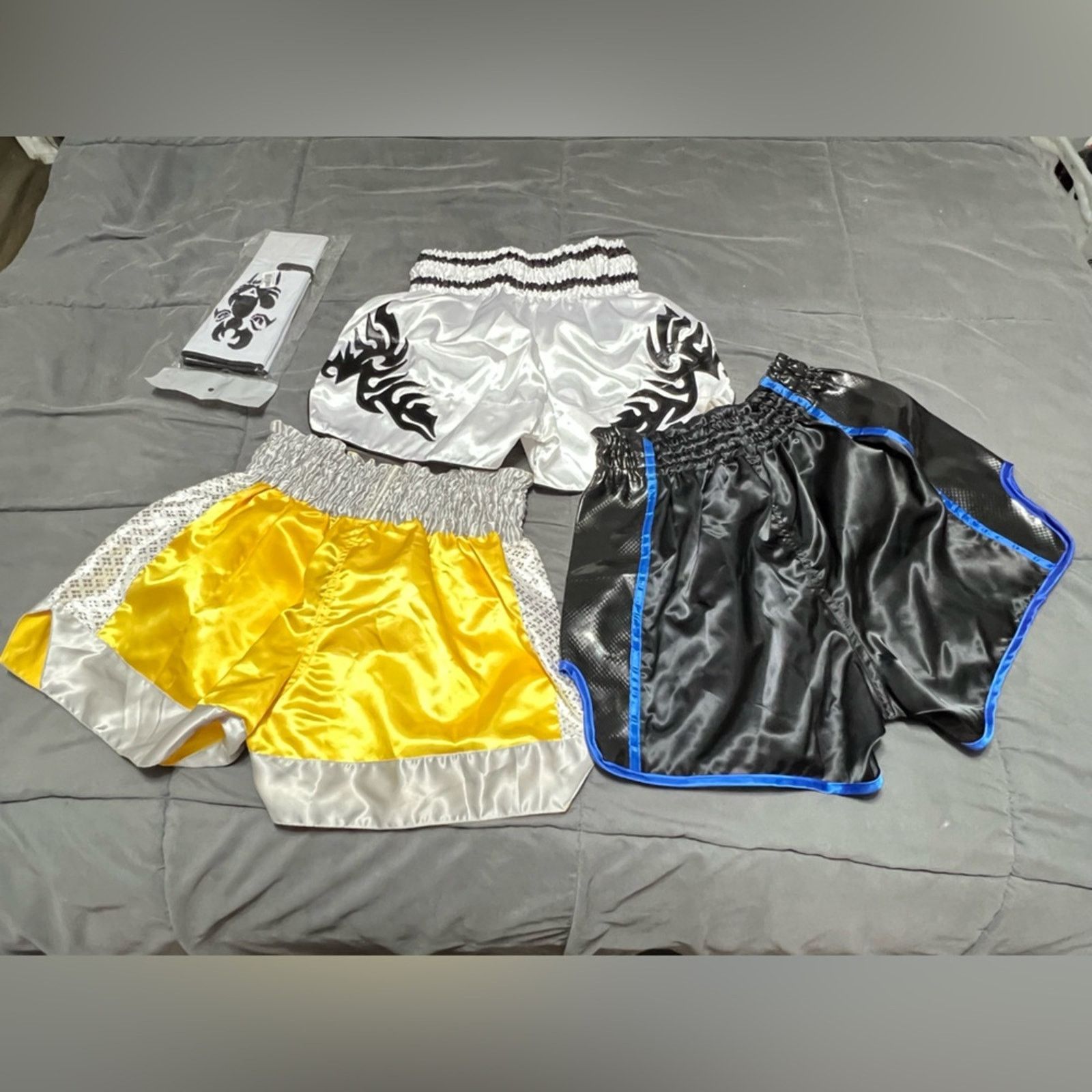Other Lot 3 Muay Thai Men’s MMA Shorts M,M, & S + Ankle Support Size US 32 / EU 48 - 10 Thumbnail