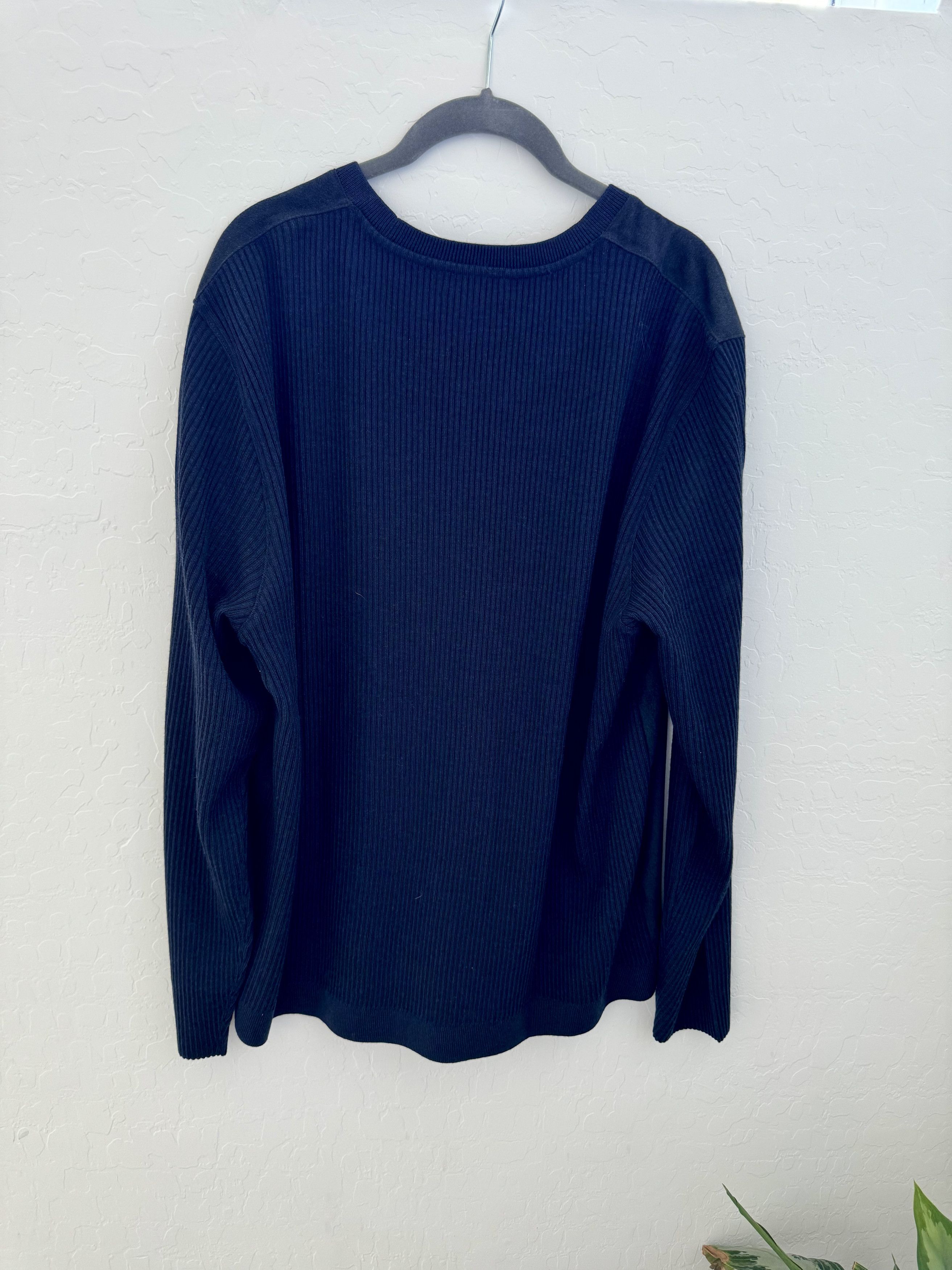 John Varvatos Midnight Sweater Size US XL / EU 56 / 4 - 2 Thumbnail
