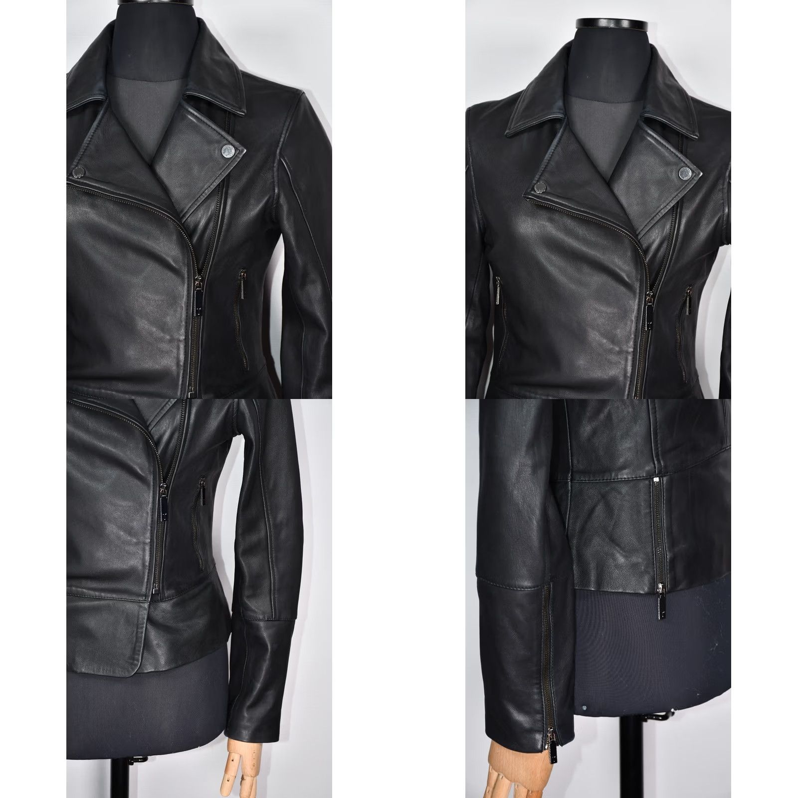 Ted Baker Ted Baker Lizia Minimal Leather Biker Jacket Women's size 4 Black Ted Baker Lizia Minimal Biker Jacket Women Regular XS-XXL Size S / US 4 / IT 40 - 10 Thumbnail