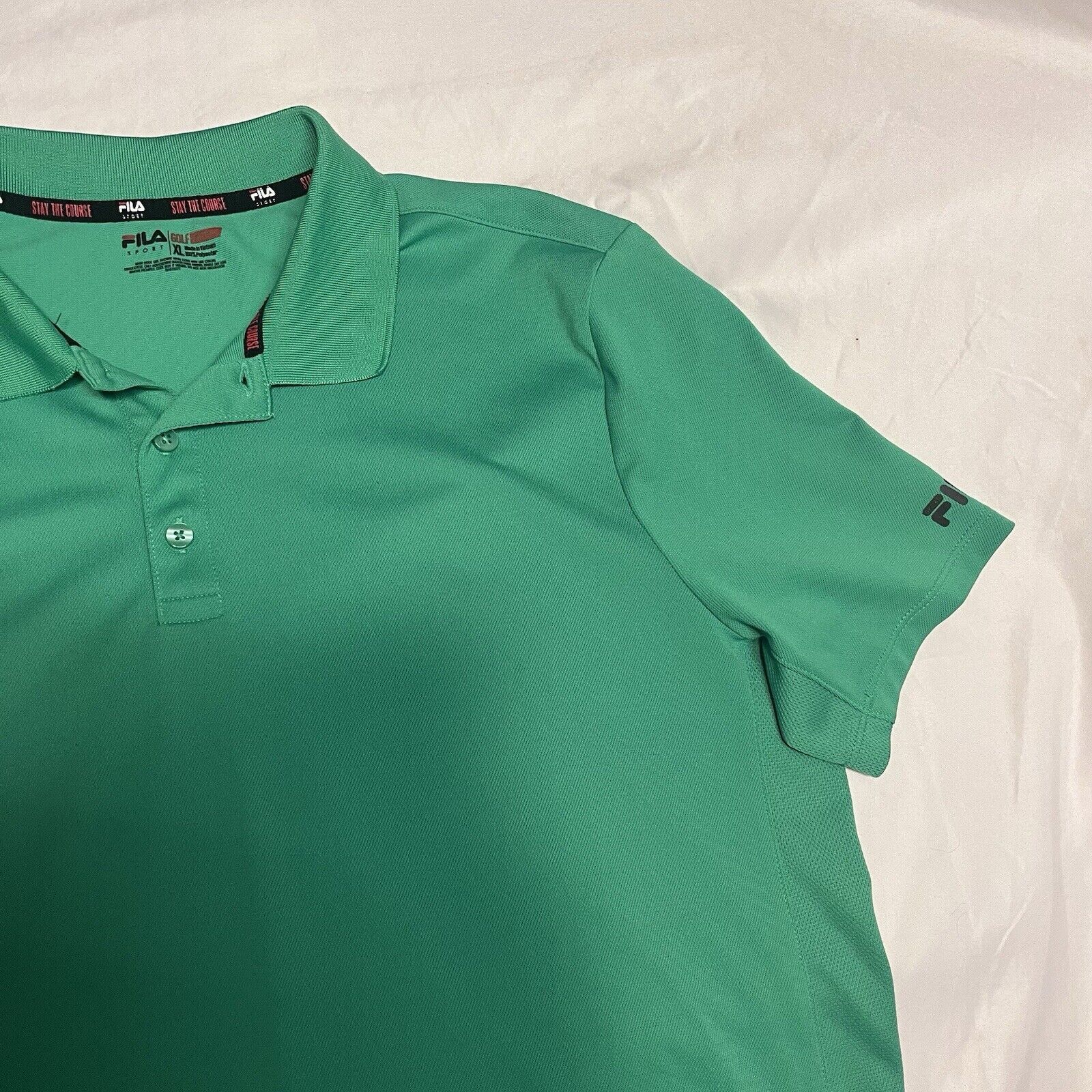 Fila Fila Sport Golf Athletic Fit Green Polo Shirt Size XL Size US XL / EU 56 / 4 - 3 Thumbnail