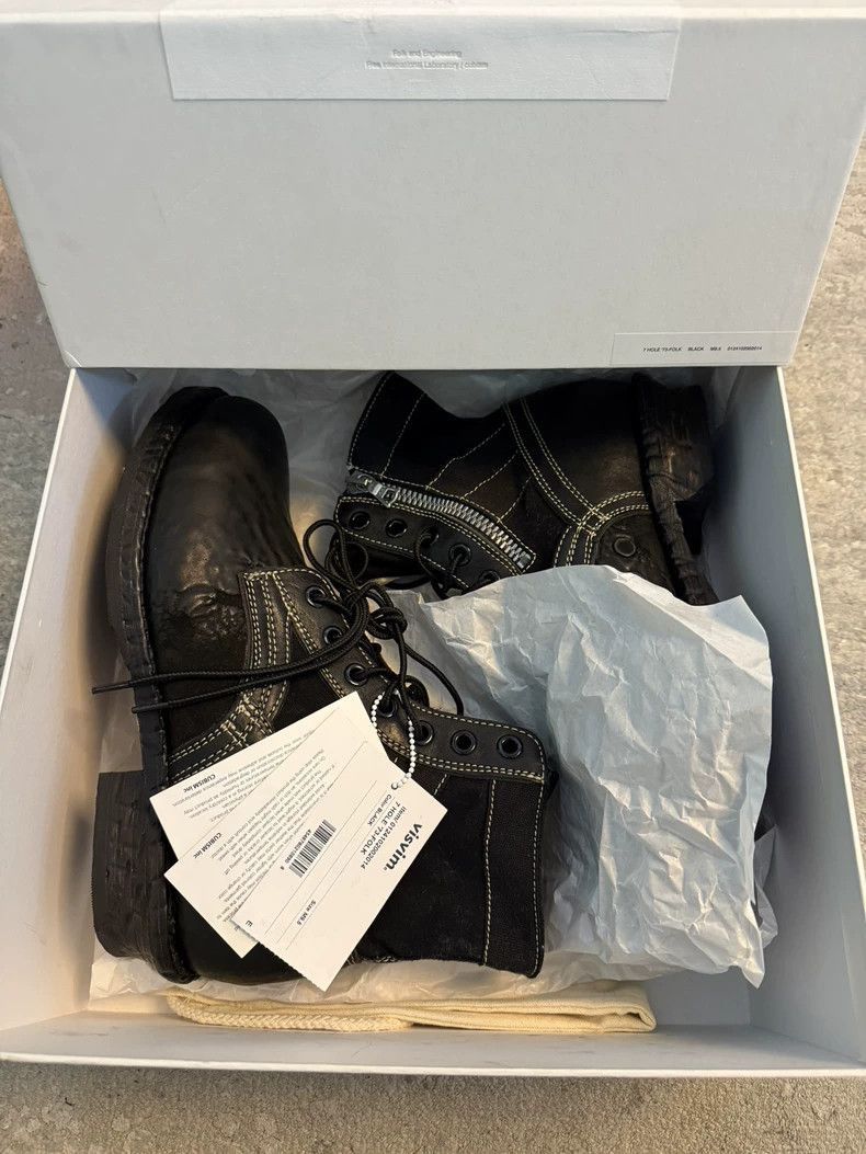 Visvim Visvim 7 Hole '73-Folk Boots Black-2506 Size US 9.5 / EU 42-43 - 3 Thumbnail