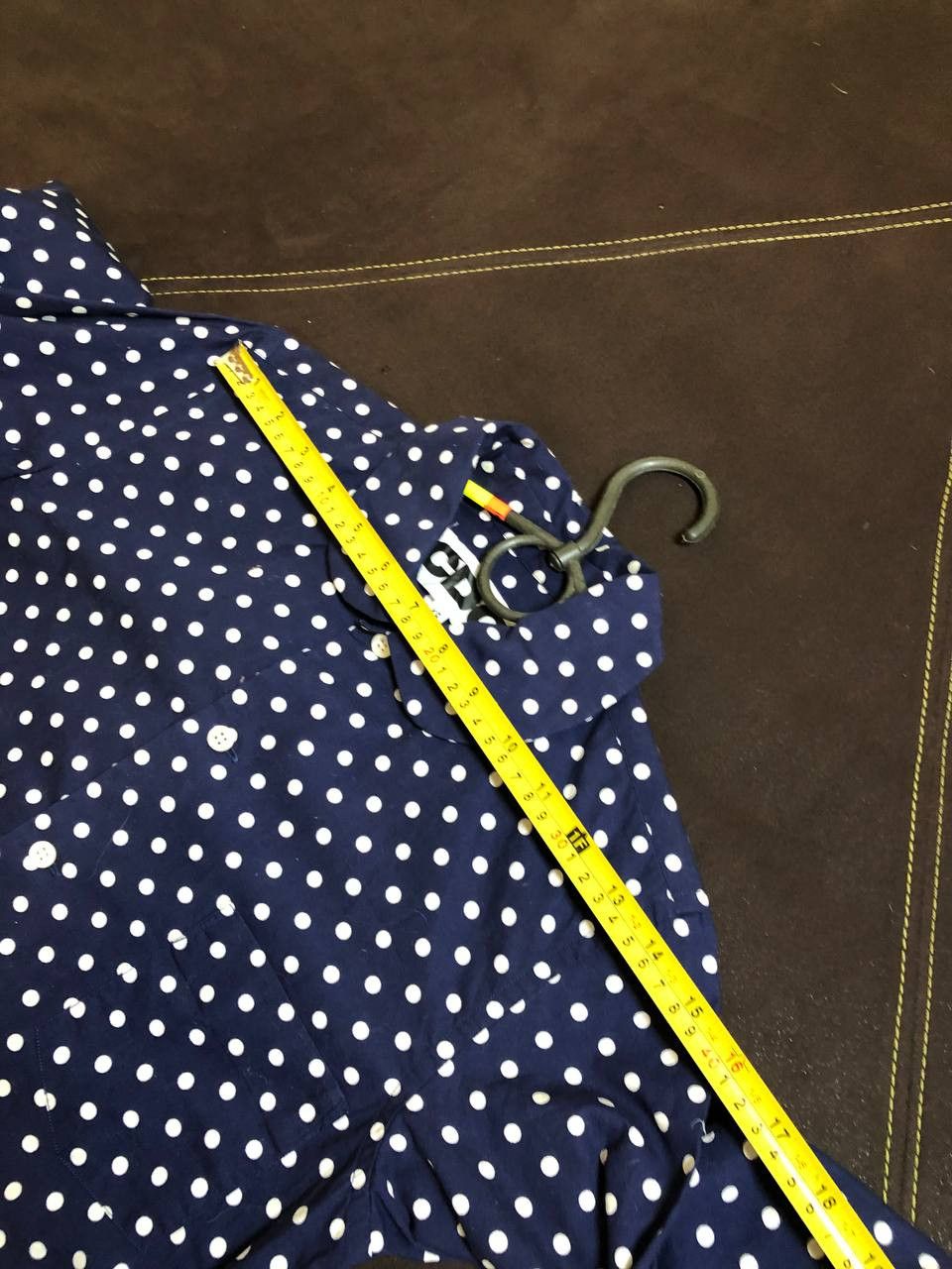 Comme des Garcons CDG Comme Des Garcons Button Up Shirt Polka Dot Blue Size XS / US 0-2 / IT 36-38 - 9 Thumbnail